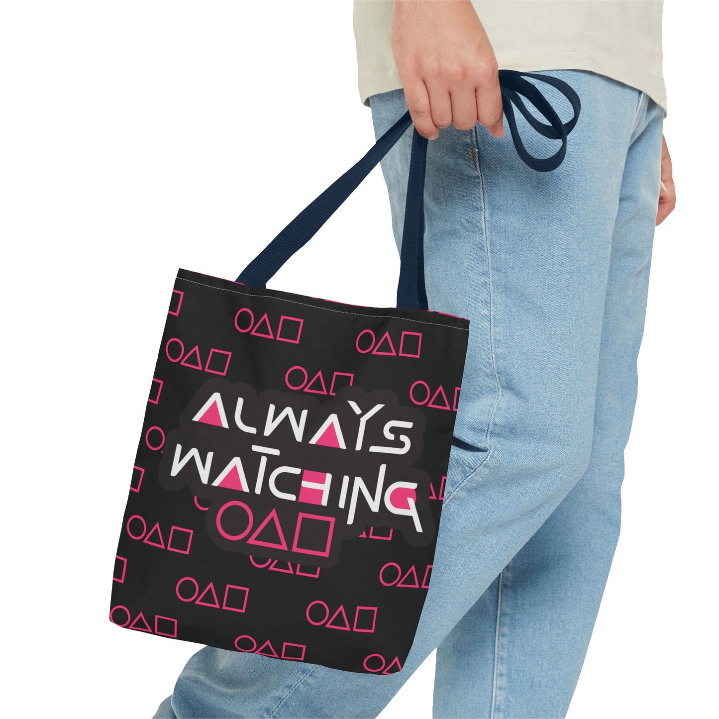 Trendy Tote Bag Always Watching,Inspired by Squid Games