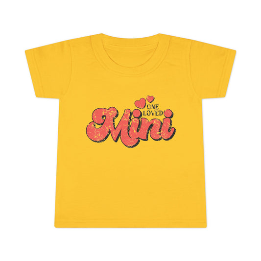 Cute Toddler T-Shirt - 'One Loved Mini' Playful Tee