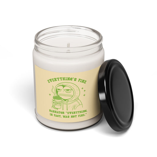 Whimsical Scented Candle - "Everything's Fine"