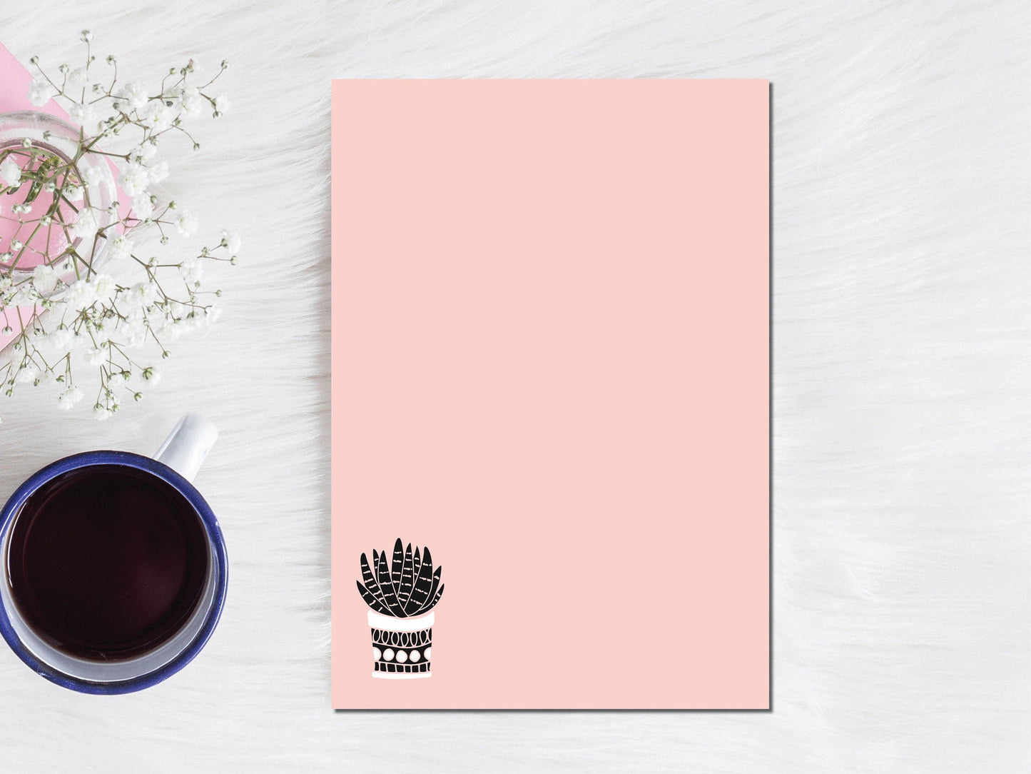 Pink Cactus Notepad