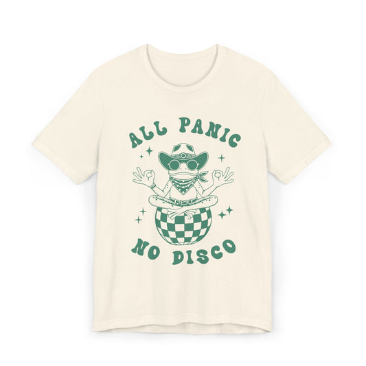 Trendy Graphic Tee for Music Lovers, All Panic No Disco T-Shirt, Unisex Casual Shirt, Retro Vibes, Festival Wear, Concert Apparel