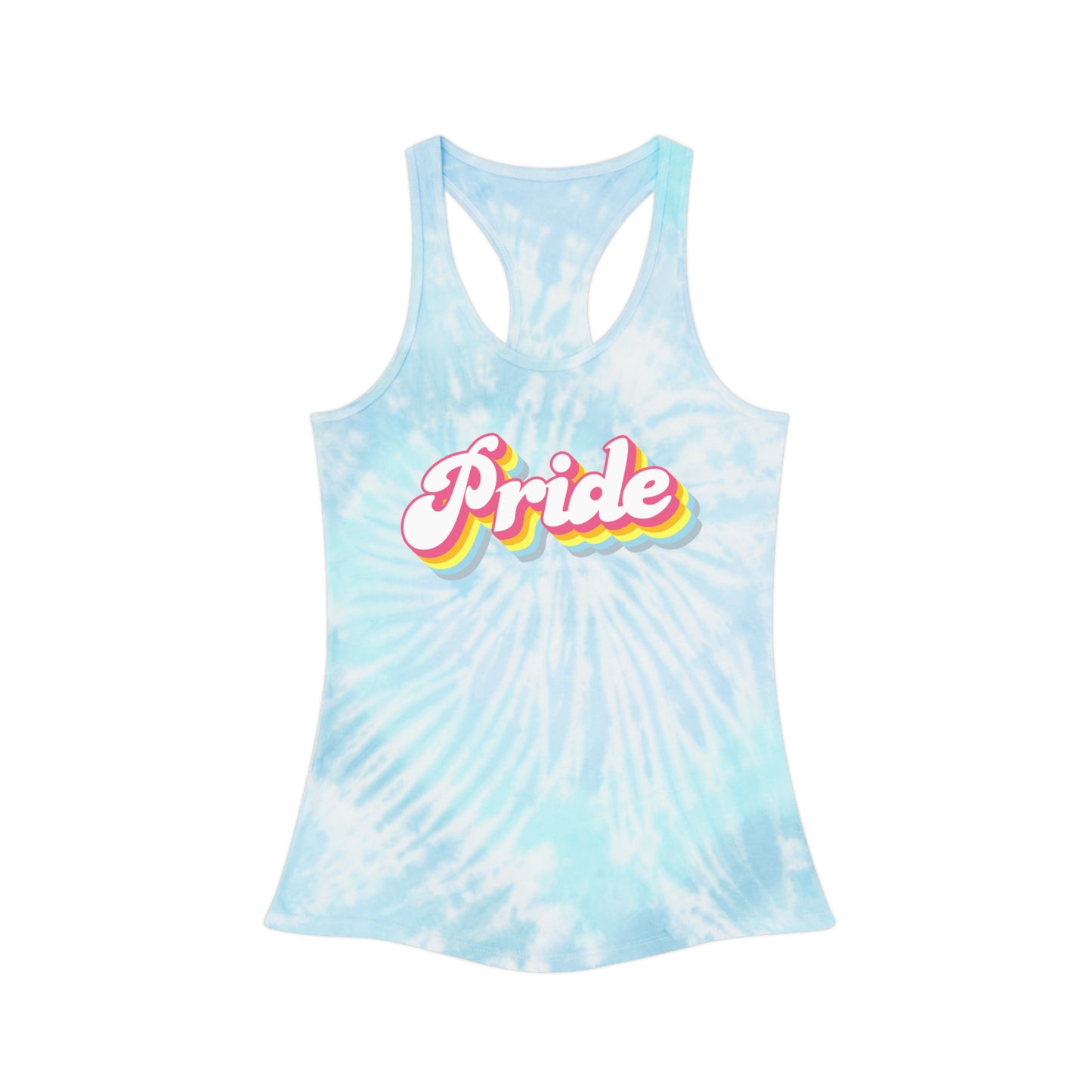 Pride Tie Dye Racerback Tank Top