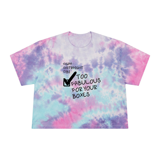 Too Fabulous Tie-Dye Crop Tee