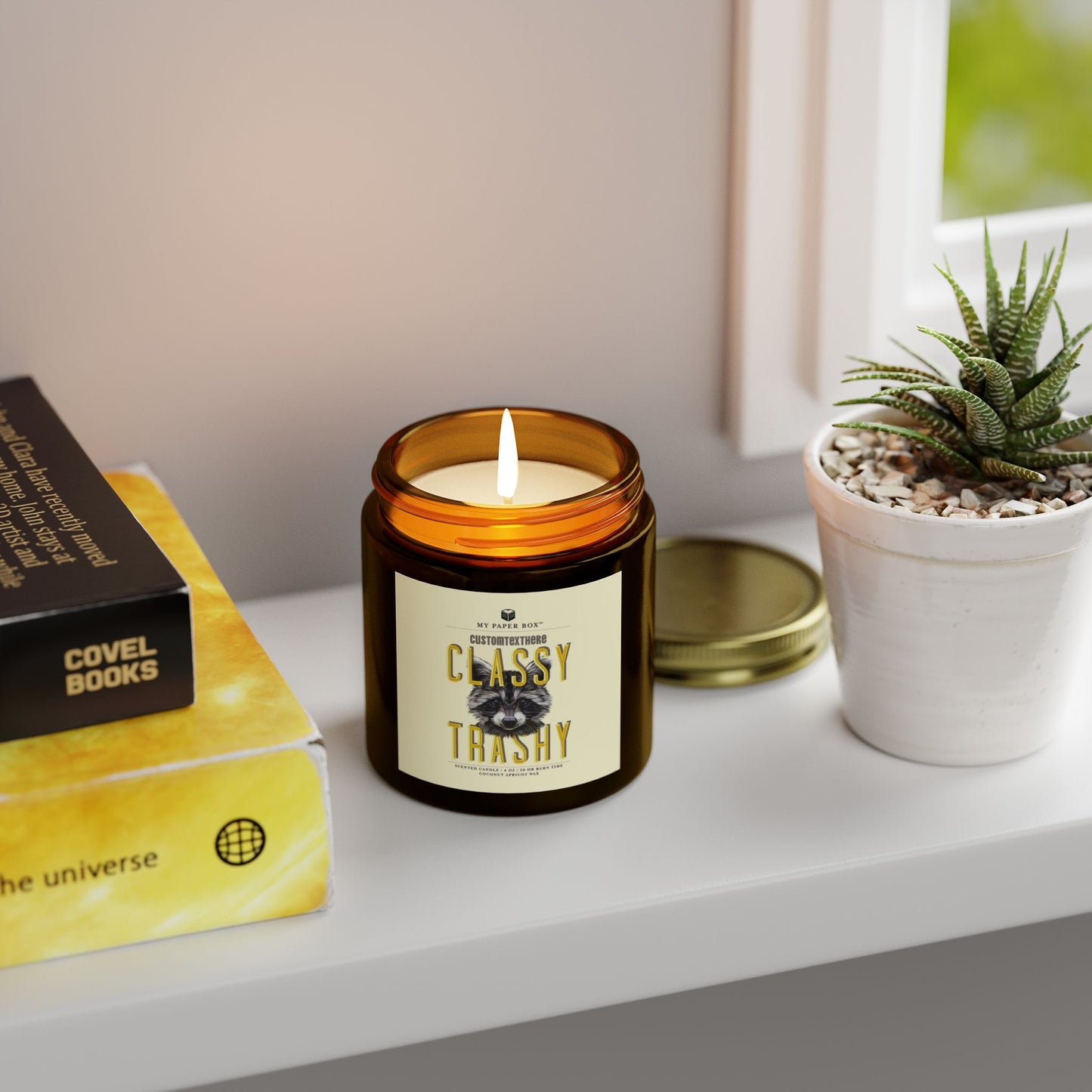 Raccoon Funny Candle
