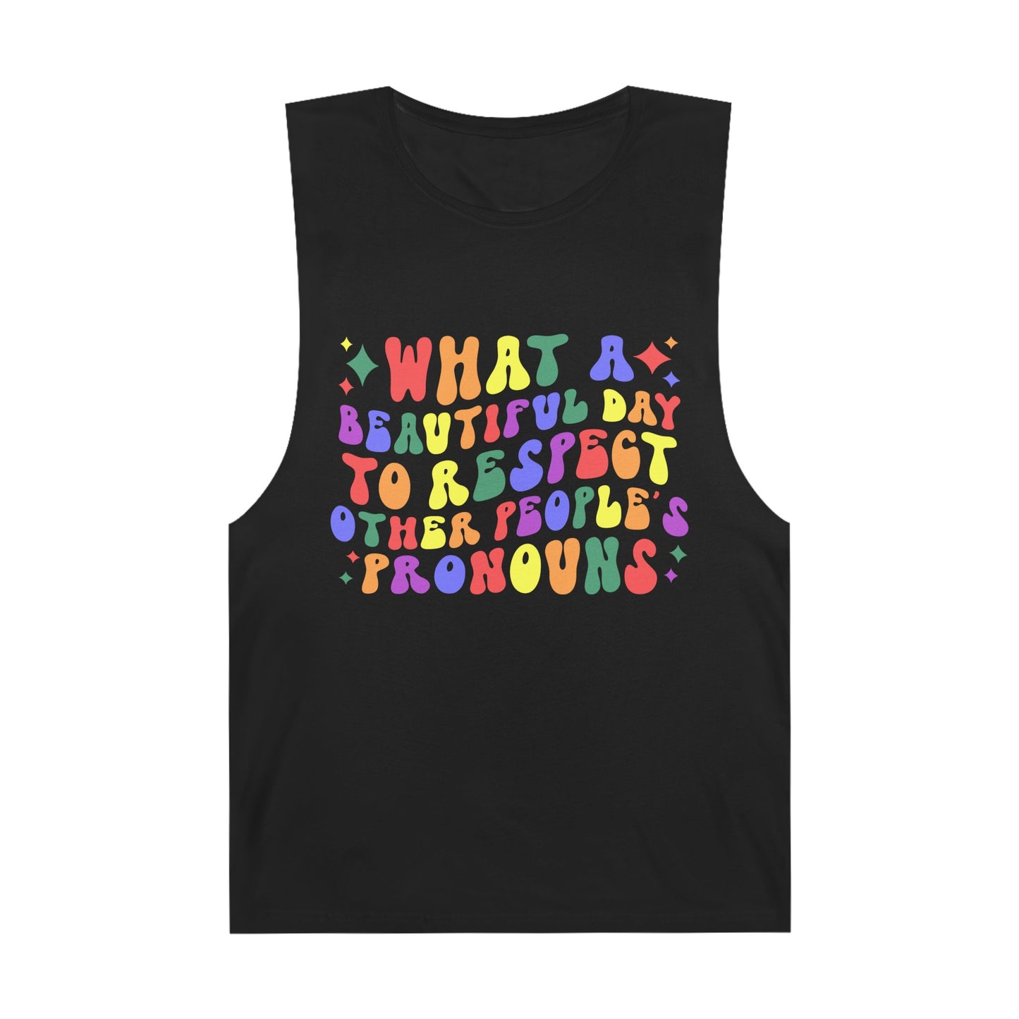 Colorful Pronoun Affirmation Tank Top