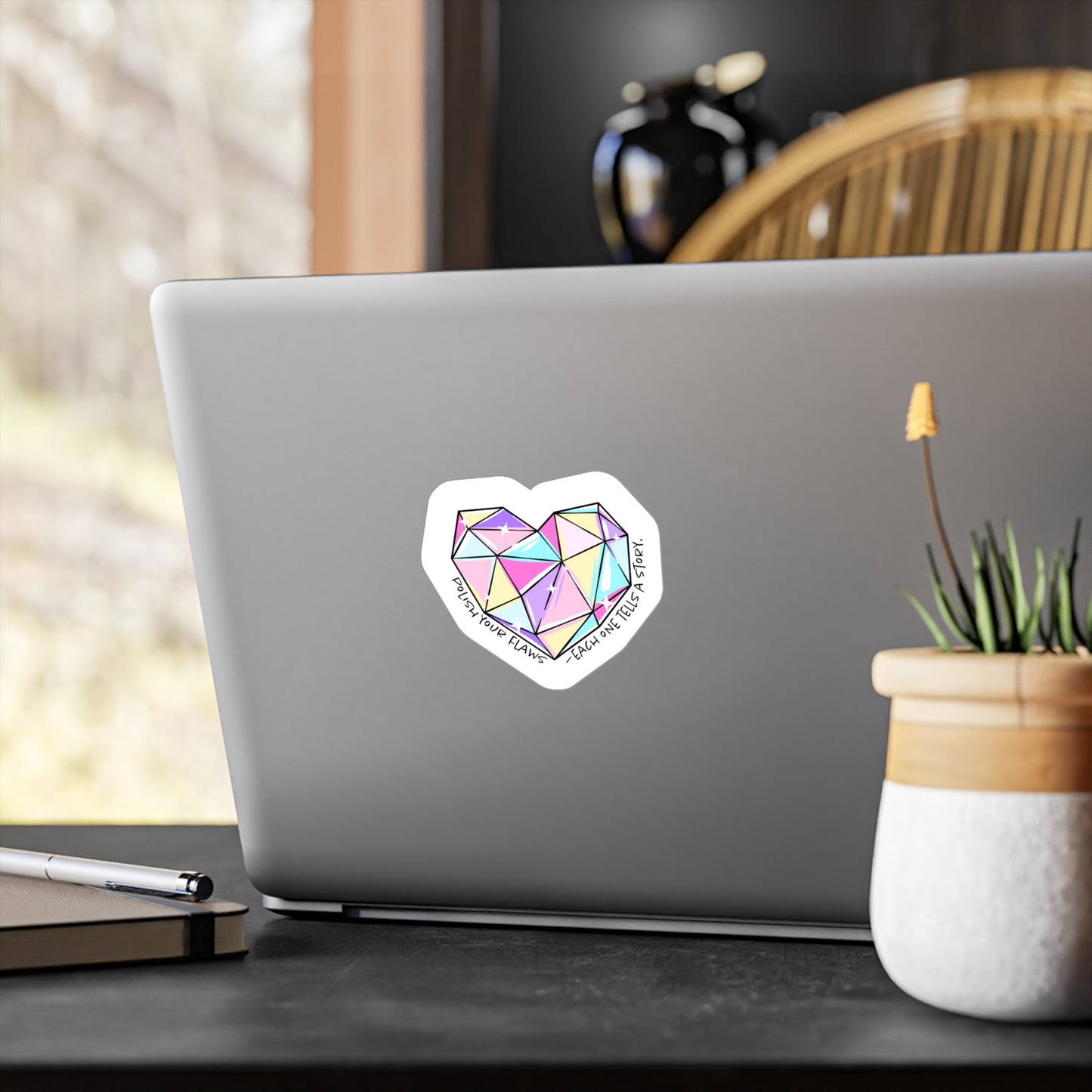 Colorful Heart Vinyl Decals