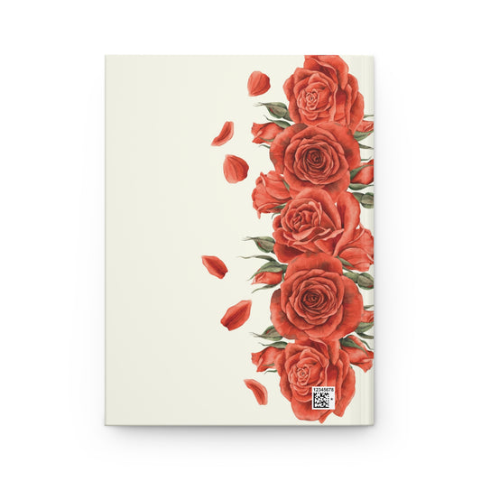 Personalized Rose Hardcover Journal