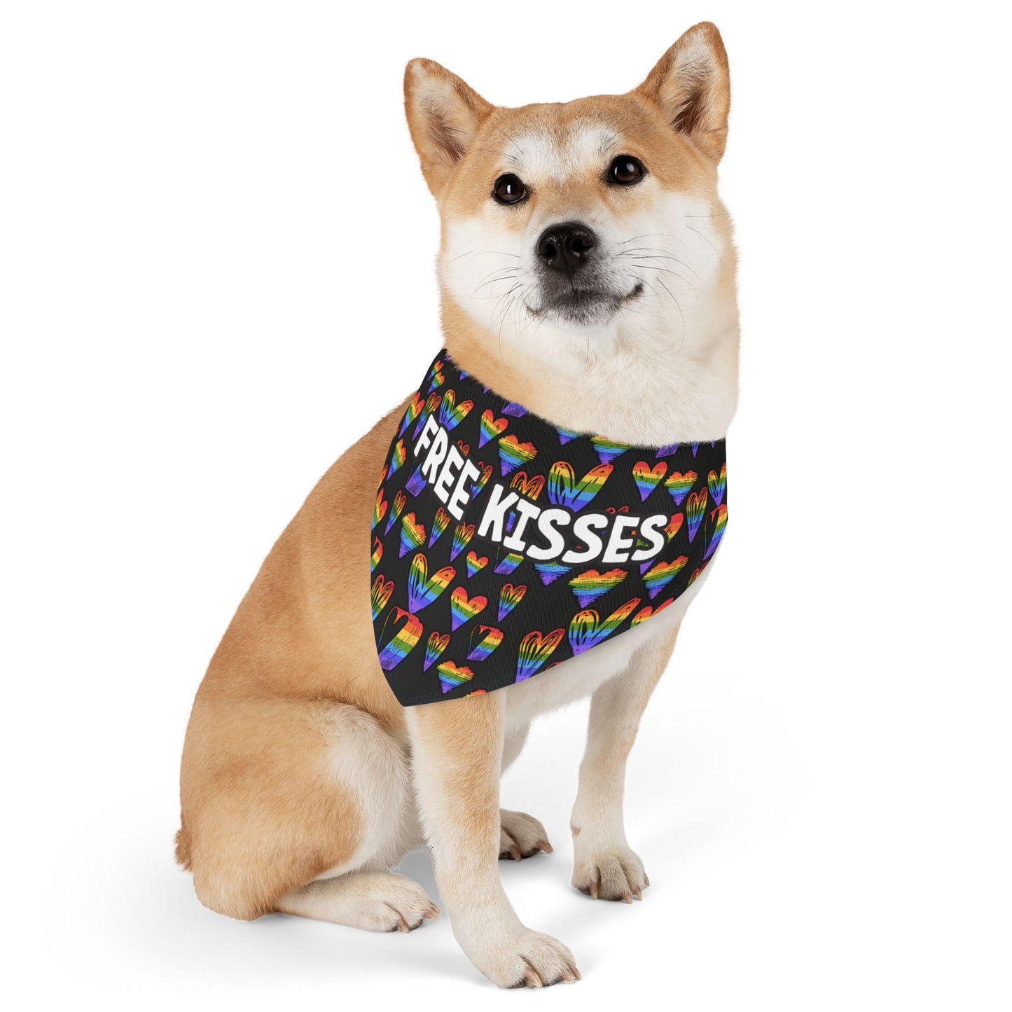 Fun Rainbow Pet Bandana