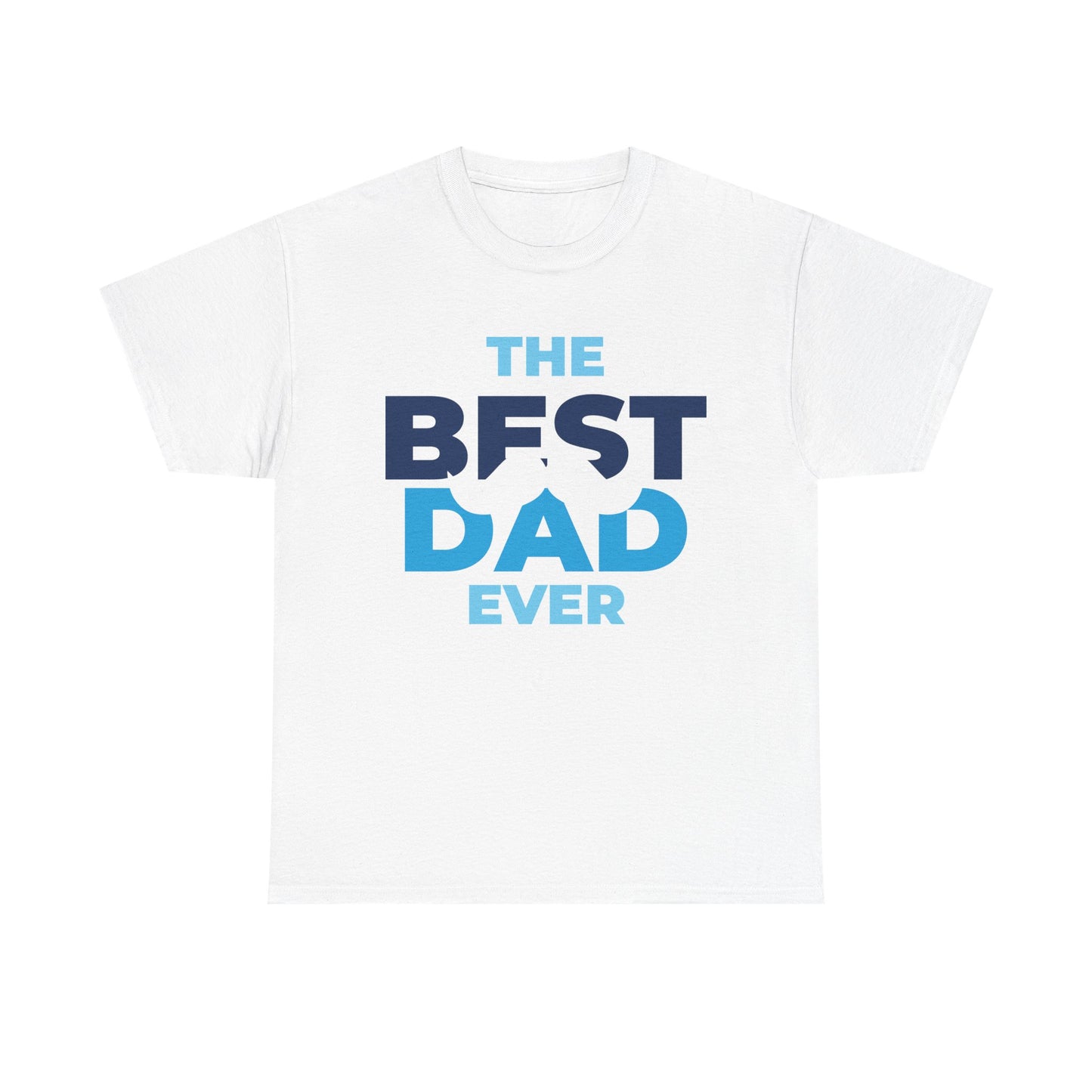 Best Dad Ever Mustache Cotton Tee
