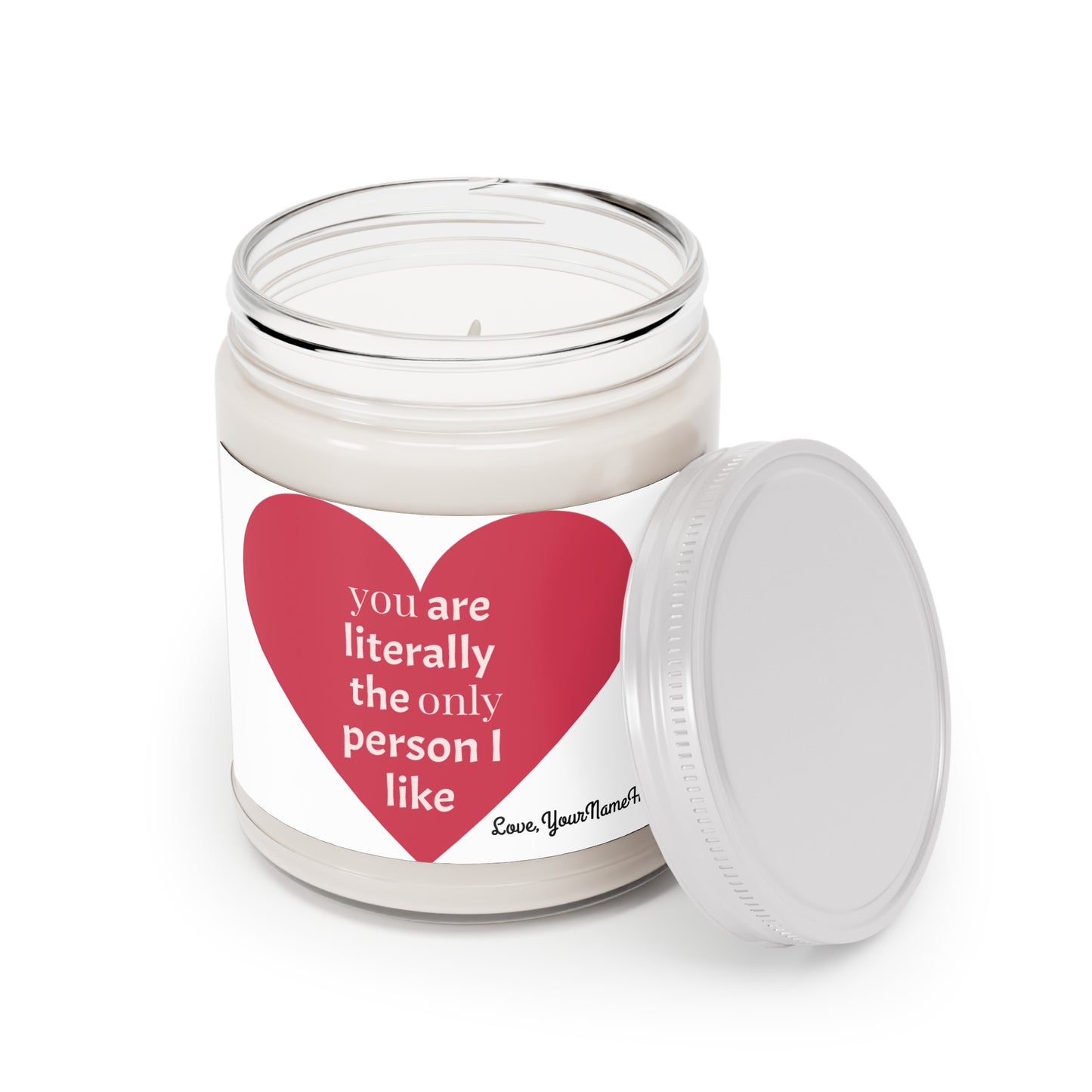 Heart Personalized Candle