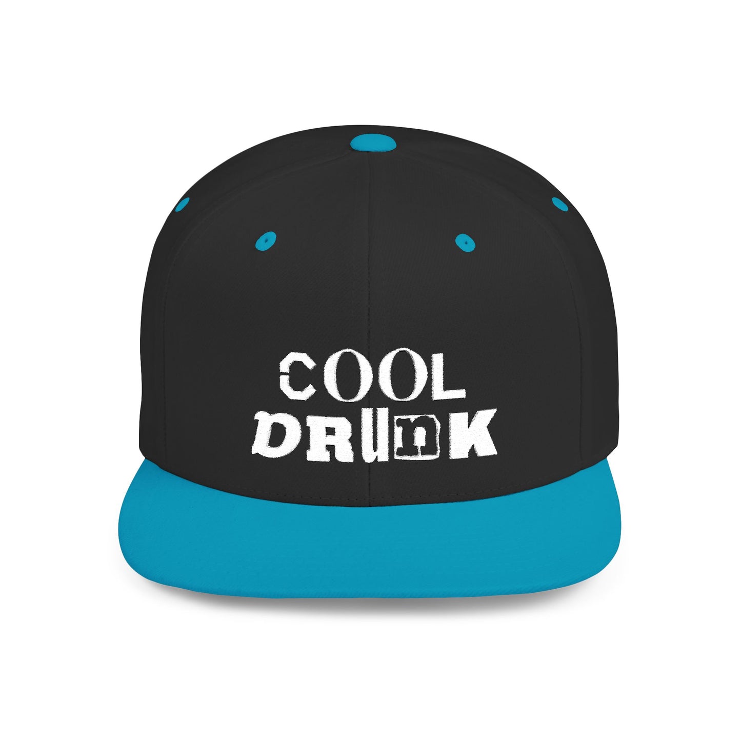 Cool Drunk Flat Bill Snapback Hat