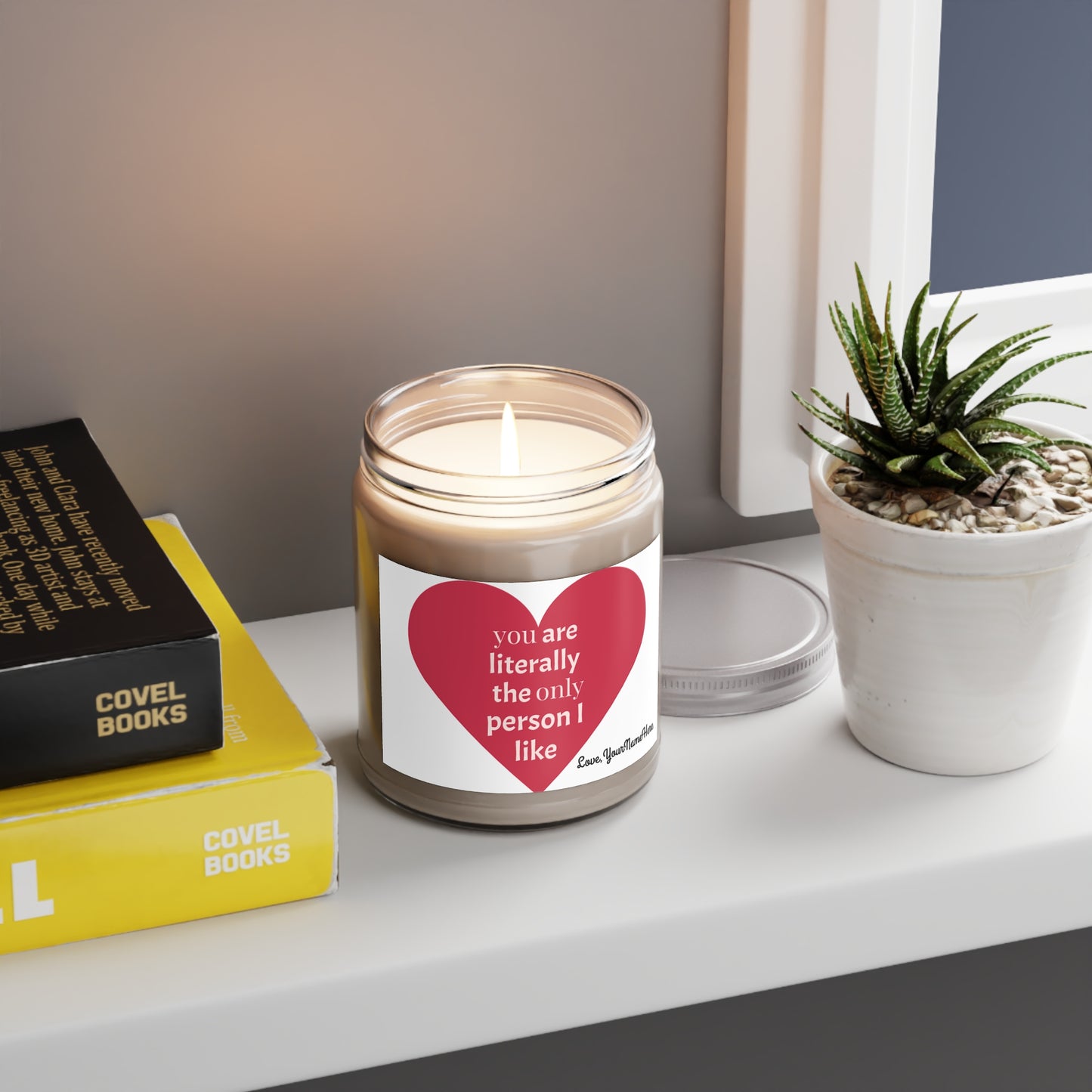 Heart Personalized Candle