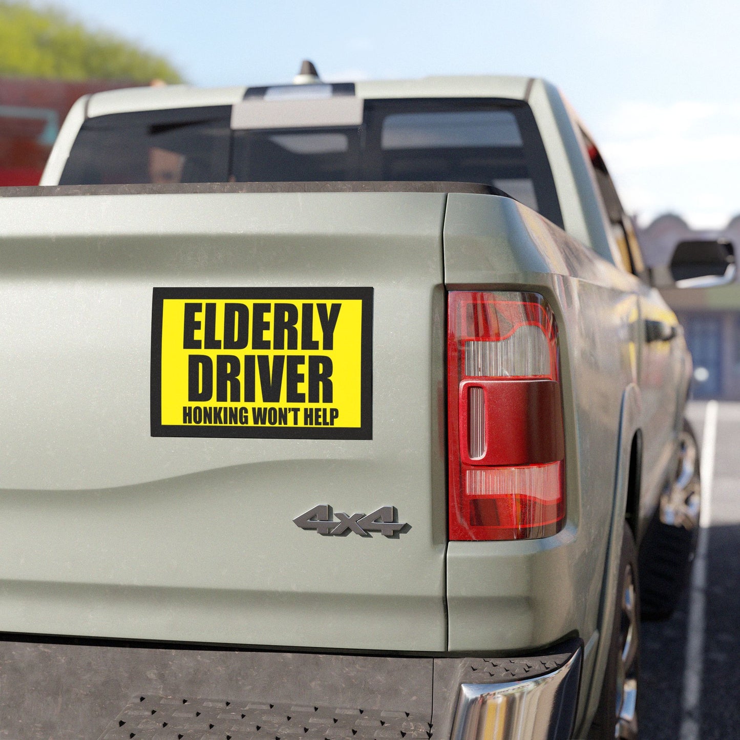 Elderly Driver Magnet – Honking Won’t Help! Funny Car Gag Gift or Legit Reminder