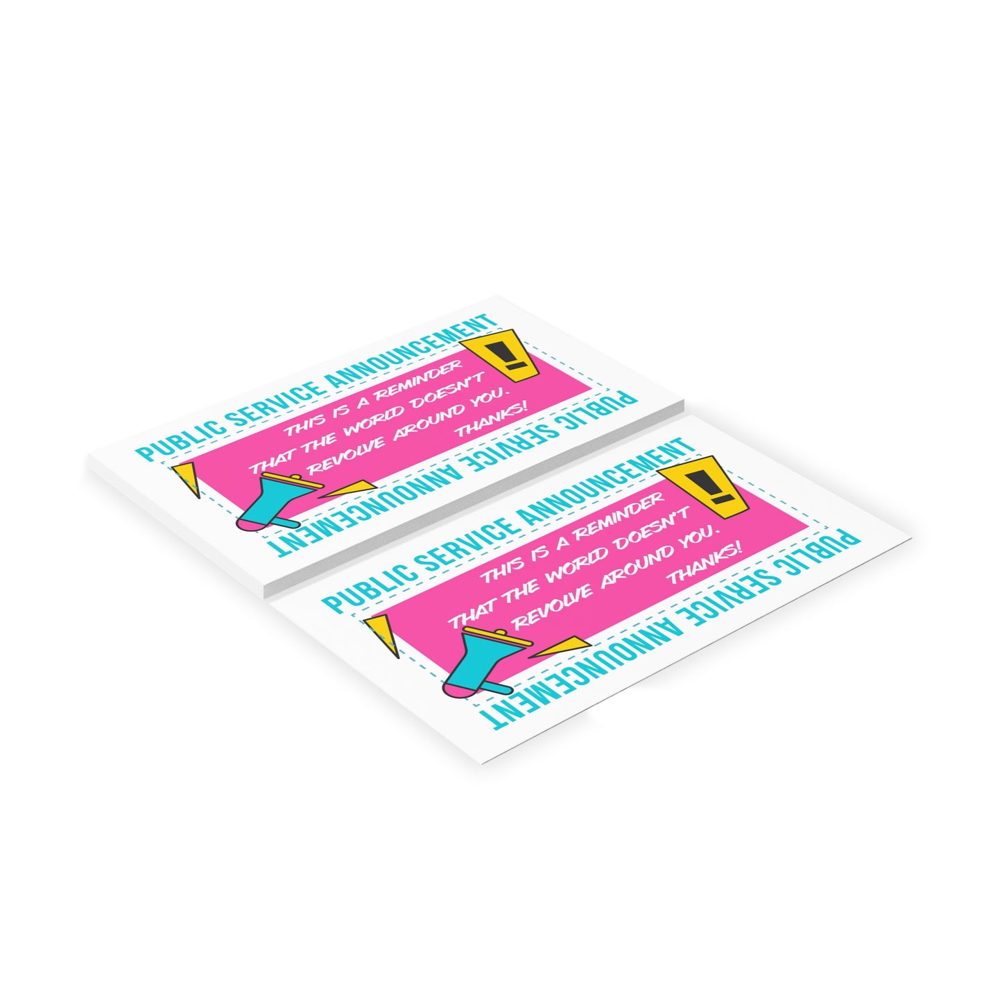 PSA funny Handout cards