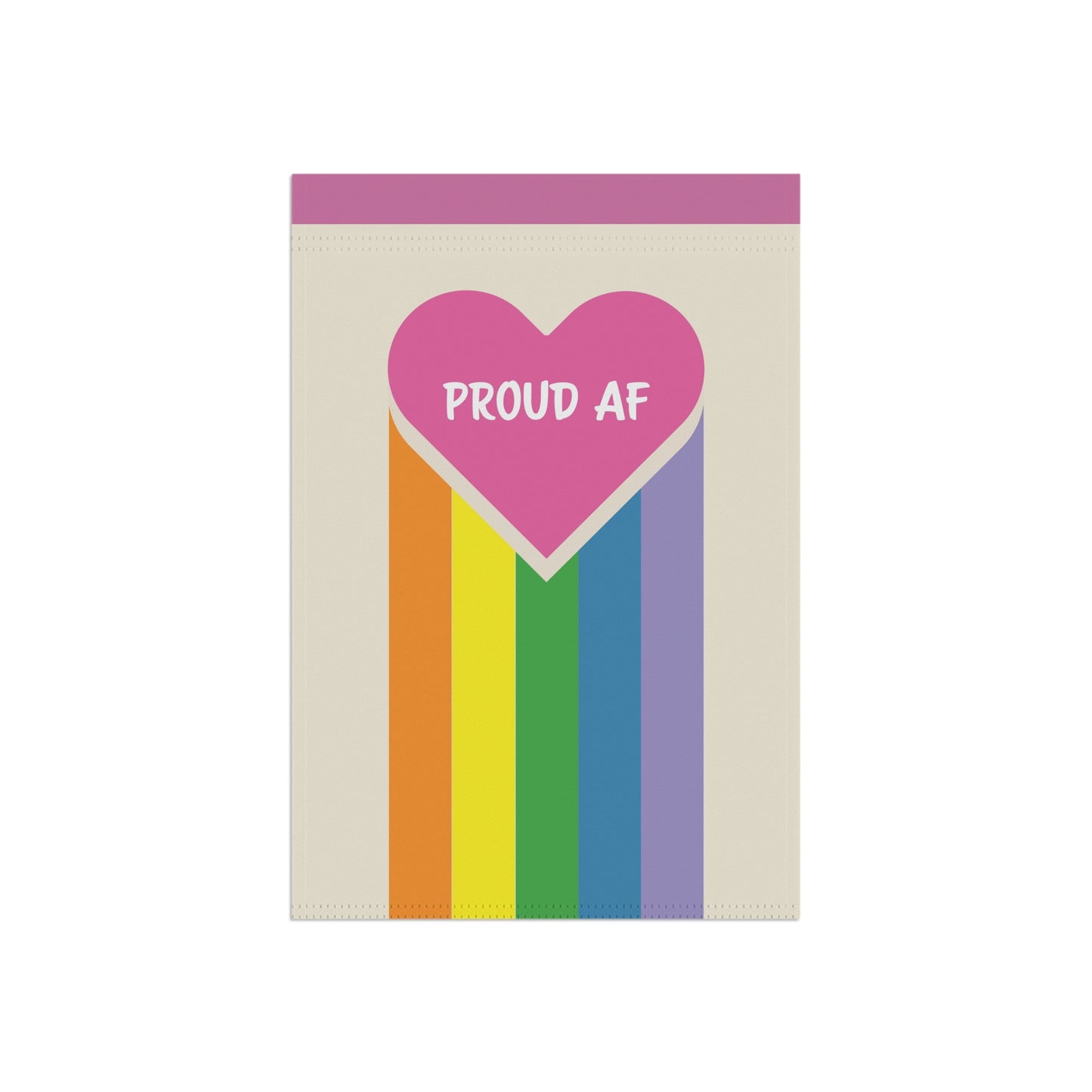 Proud AF Garden Banner, LGBTQ+ Pride Decoration