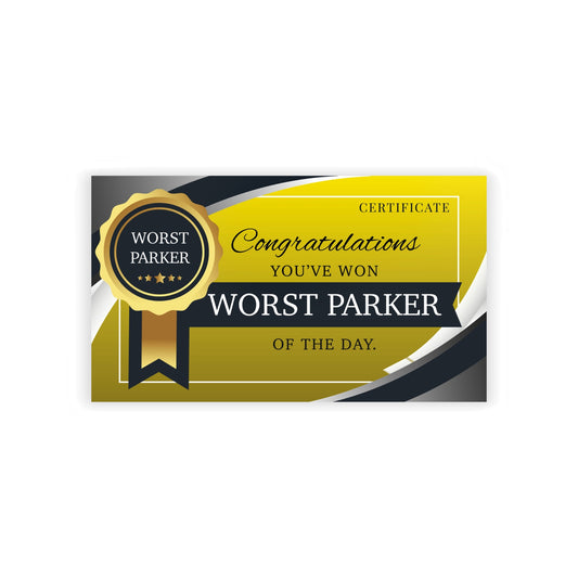 Funny Worst Parker Leave behind cards