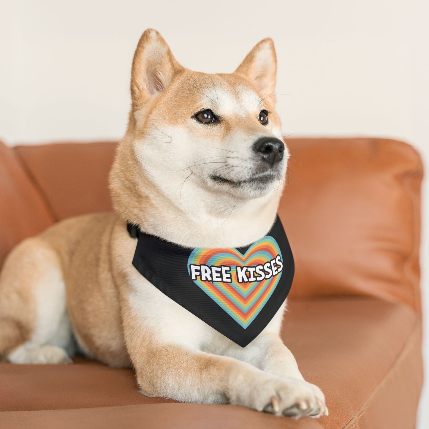Free Kisses Pet Bandana
