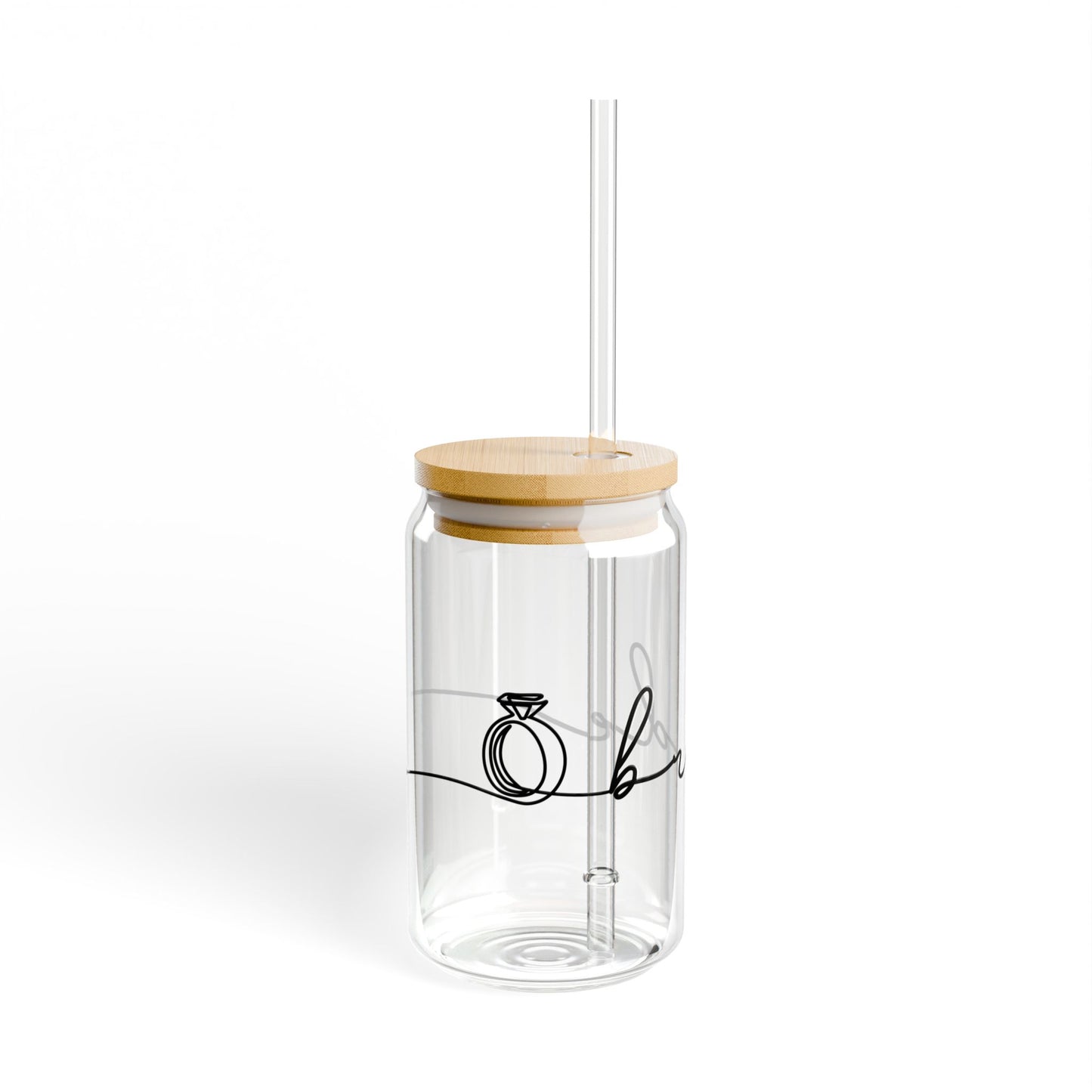 Simple Bridal Sipper Glass