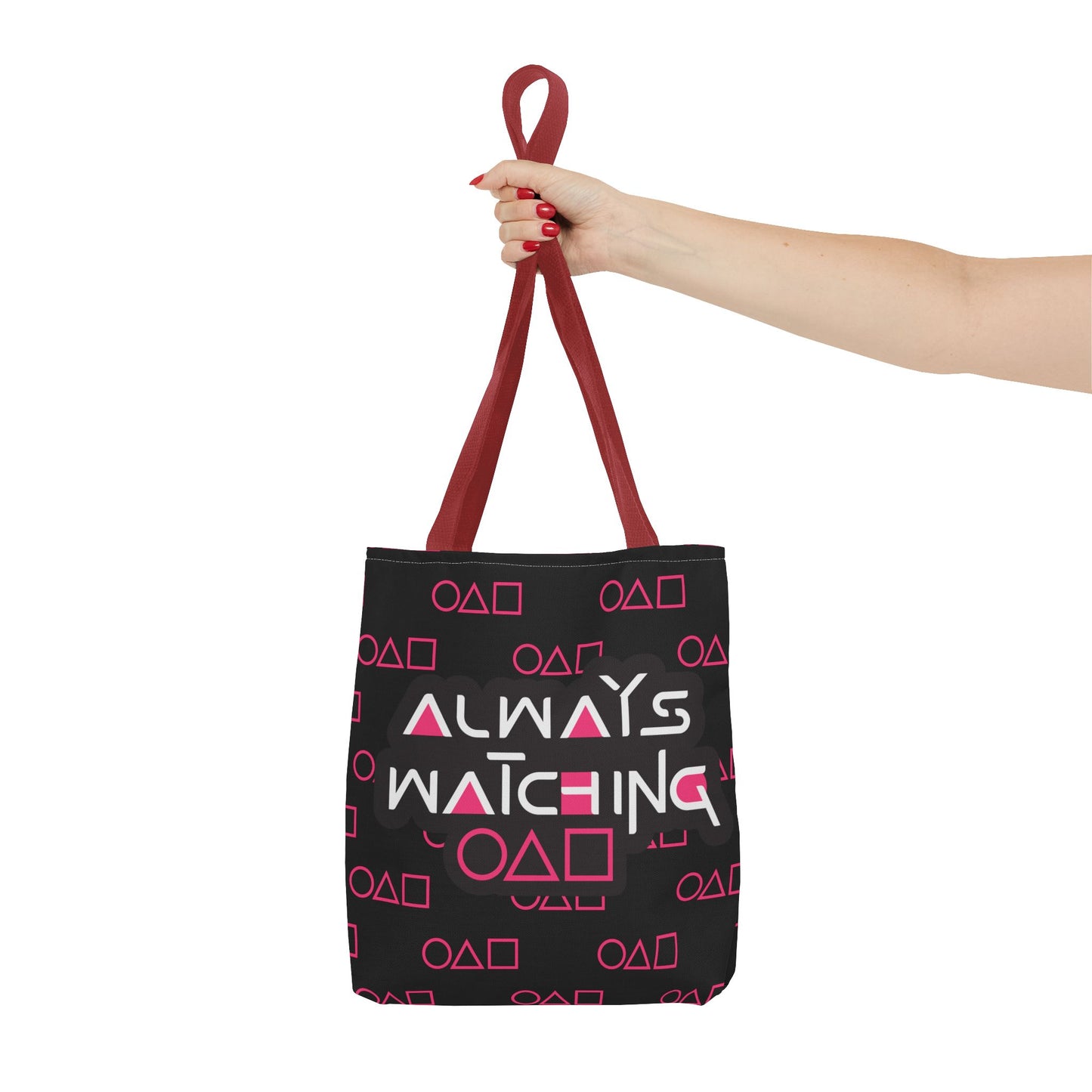 Trendy Tote Bag Always Watching,Inspired by Squid Games