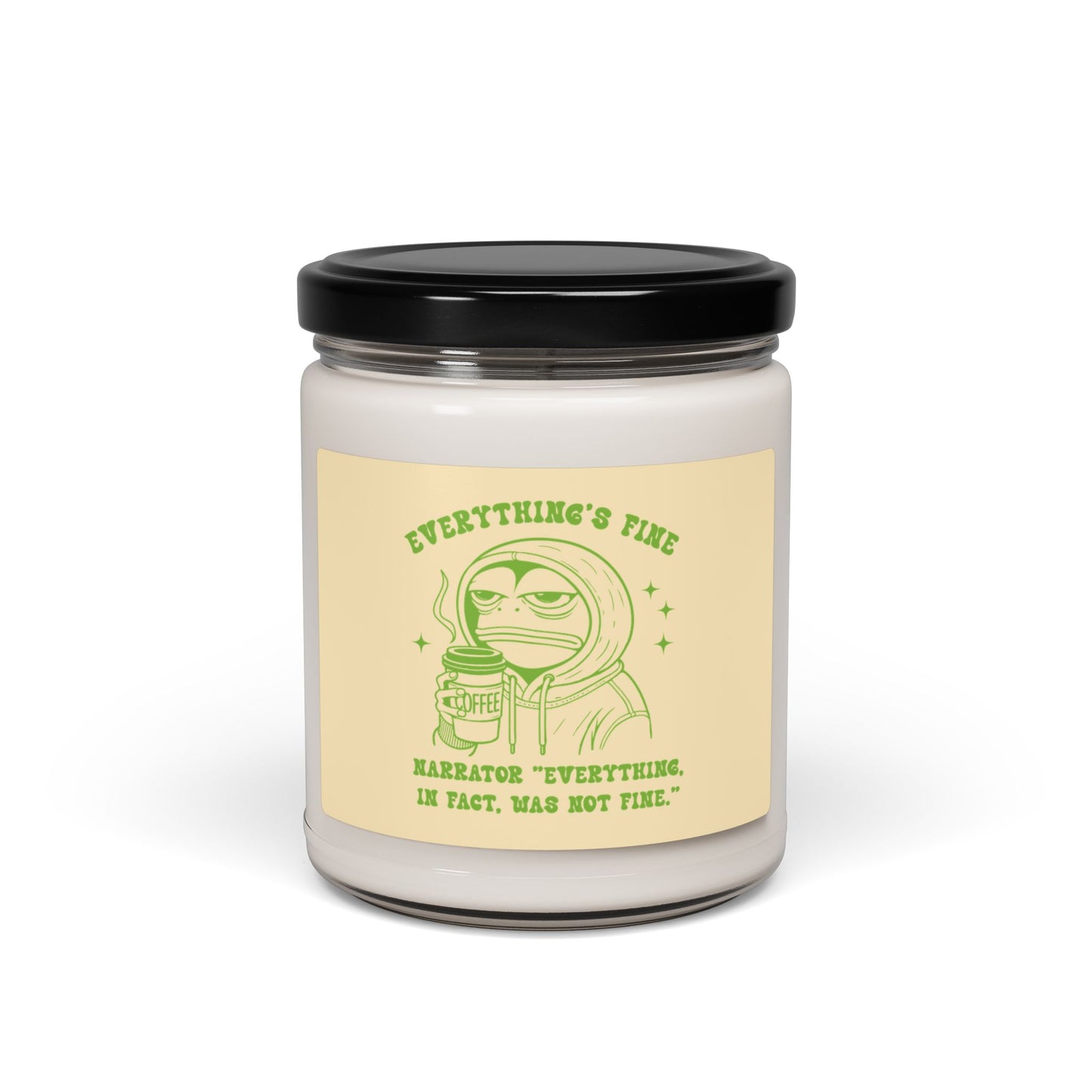 Whimsical Scented Candle - "Everything's Fine"