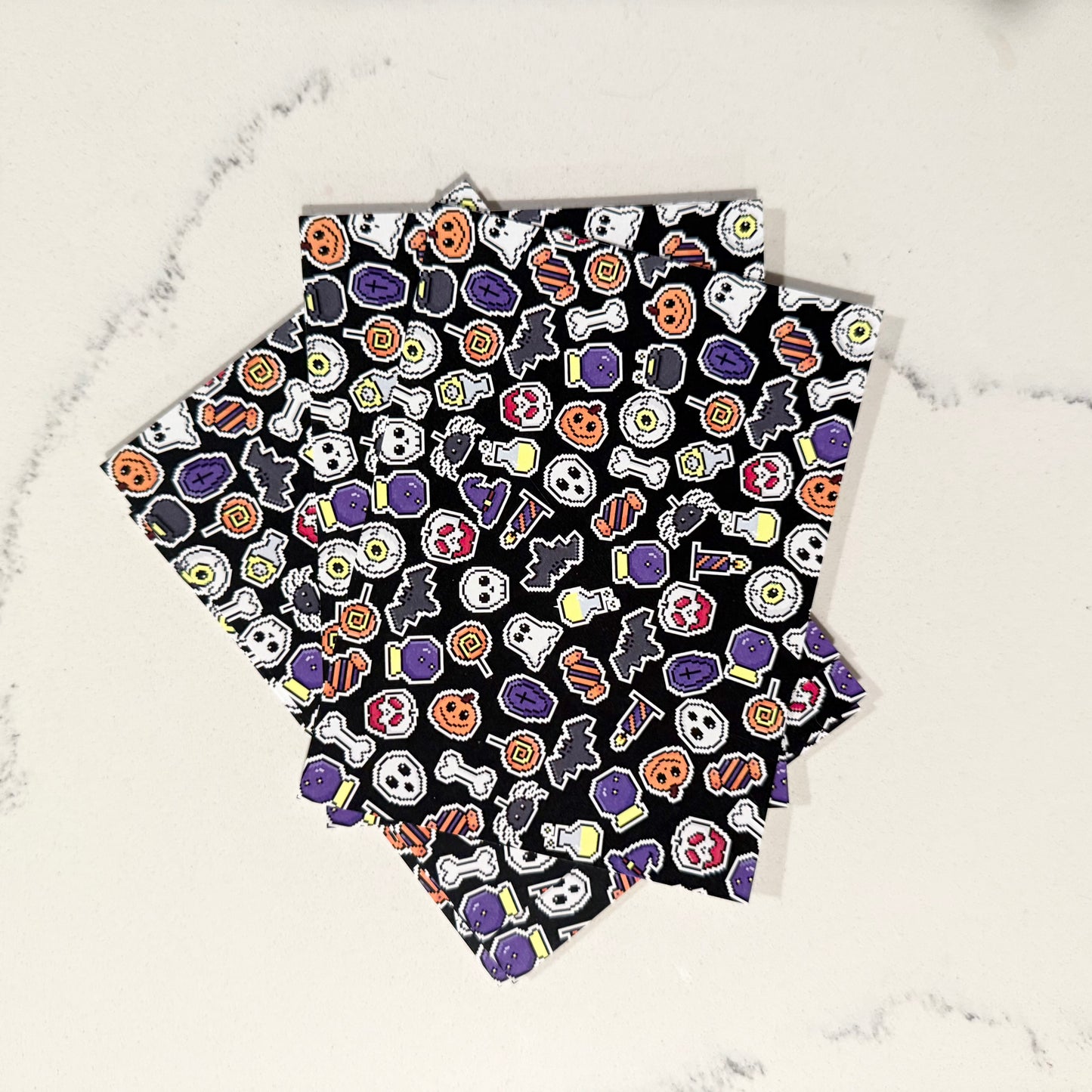 Halloween Pixels Notecard Set