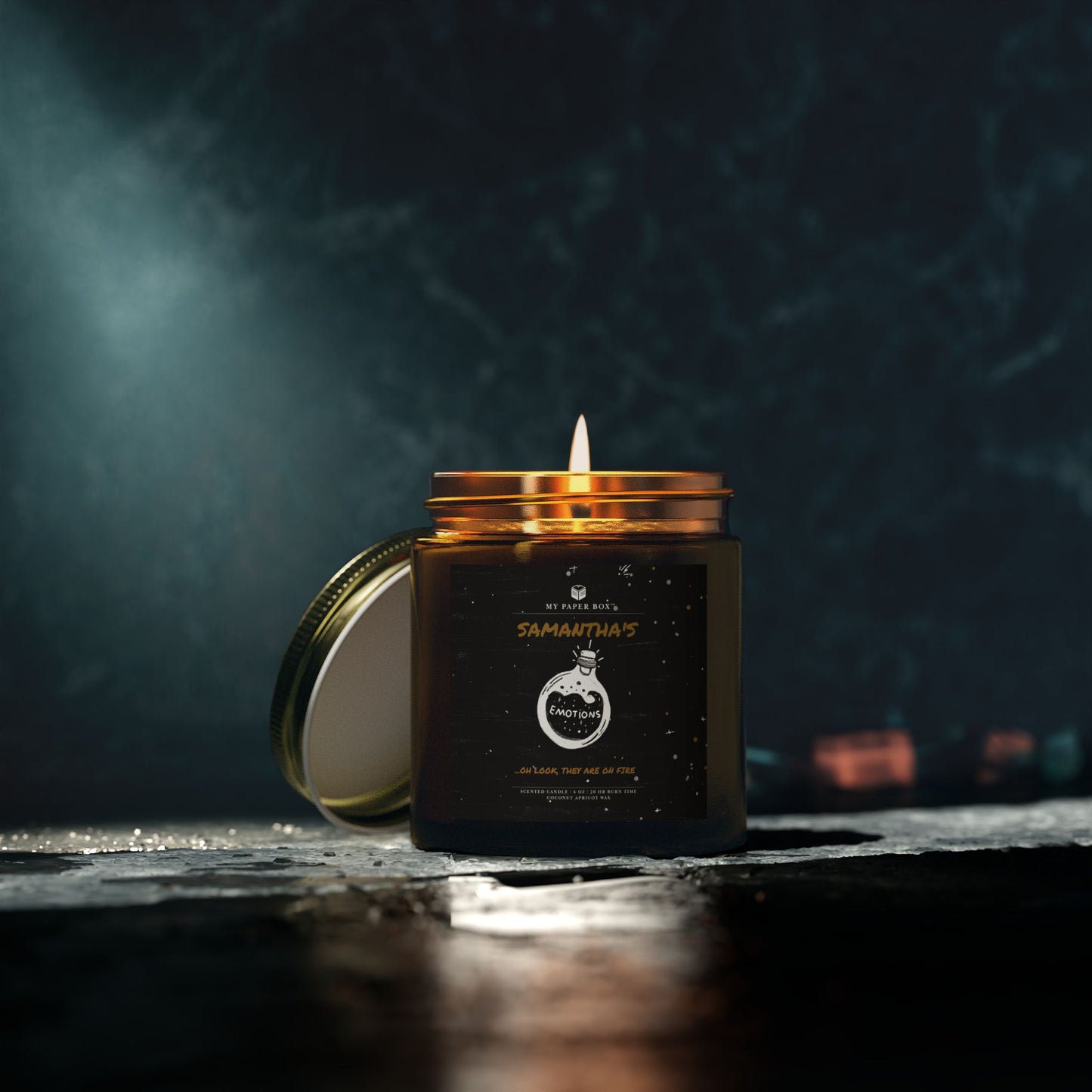 Emotions on fire Candle - Personalized