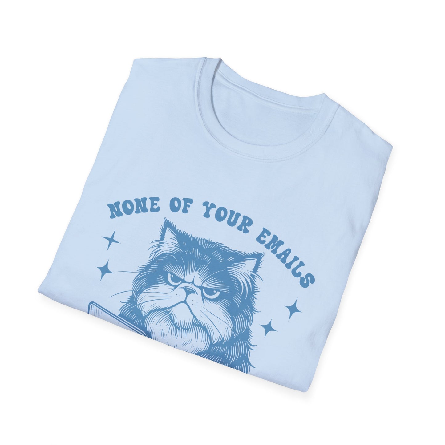 Funny Cat T-Shirt, Great Gift for Cat Lovers, Quirky Office Humor Tee, Perfect for Birthdays, Hangouts, Casual Outfits