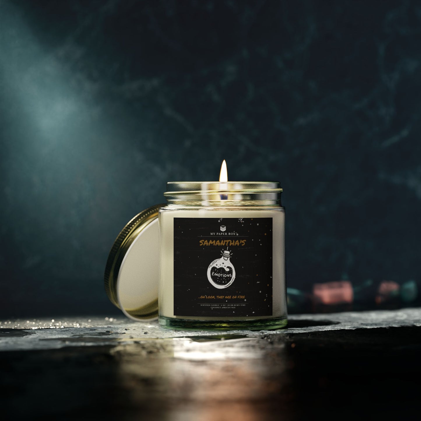 Emotions on fire Candle - Personalized