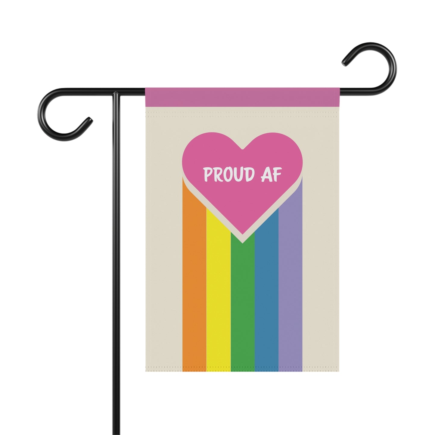 Proud AF Garden Banner, LGBTQ+ Pride Decoration
