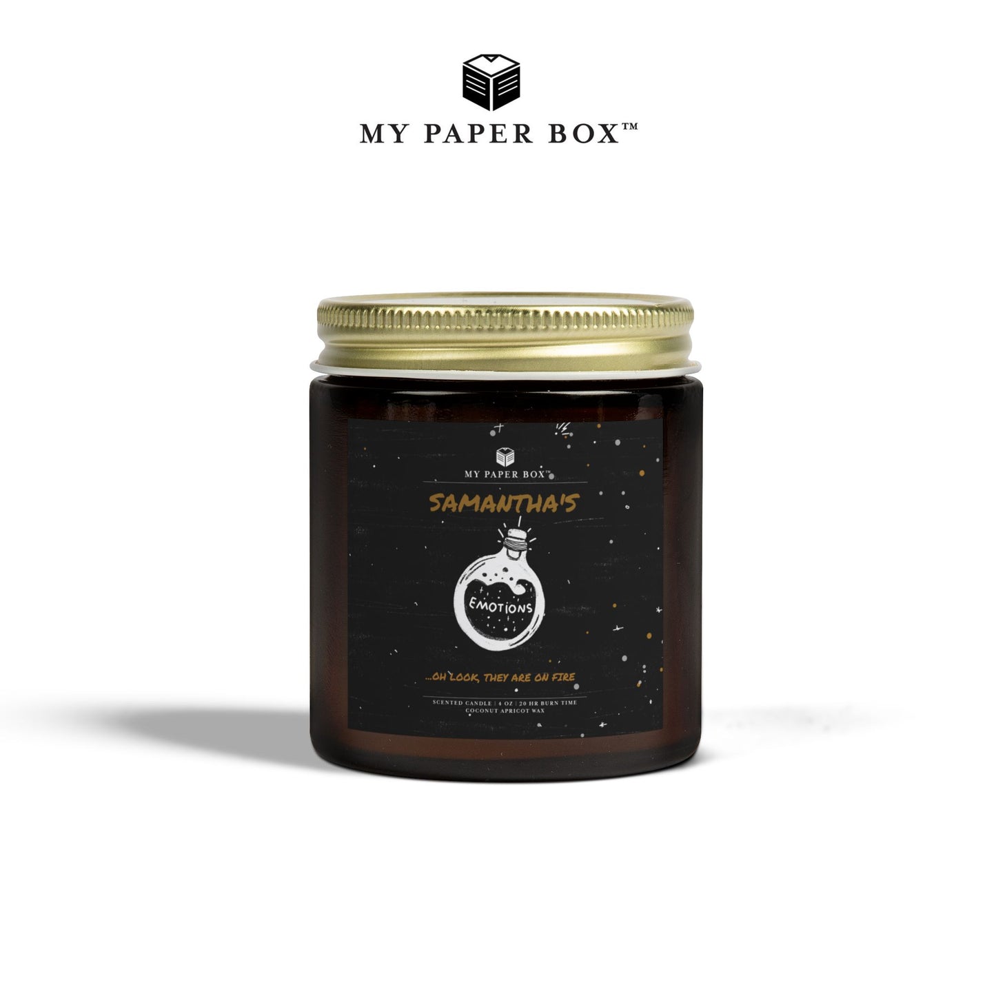 Emotions on fire Candle - Personalized