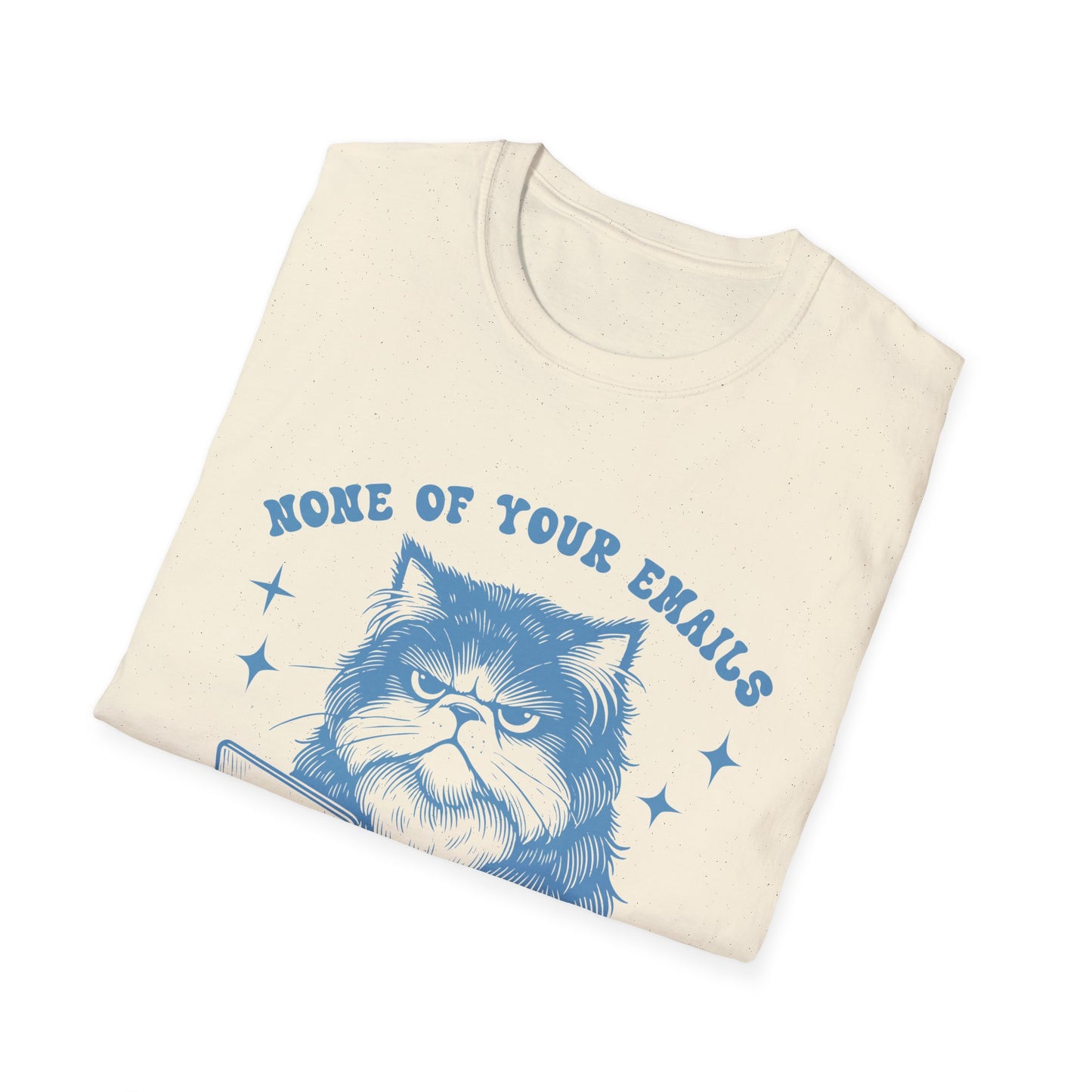 Funny Cat T-Shirt, Great Gift for Cat Lovers, Quirky Office Humor Tee, Perfect for Birthdays, Hangouts, Casual Outfits