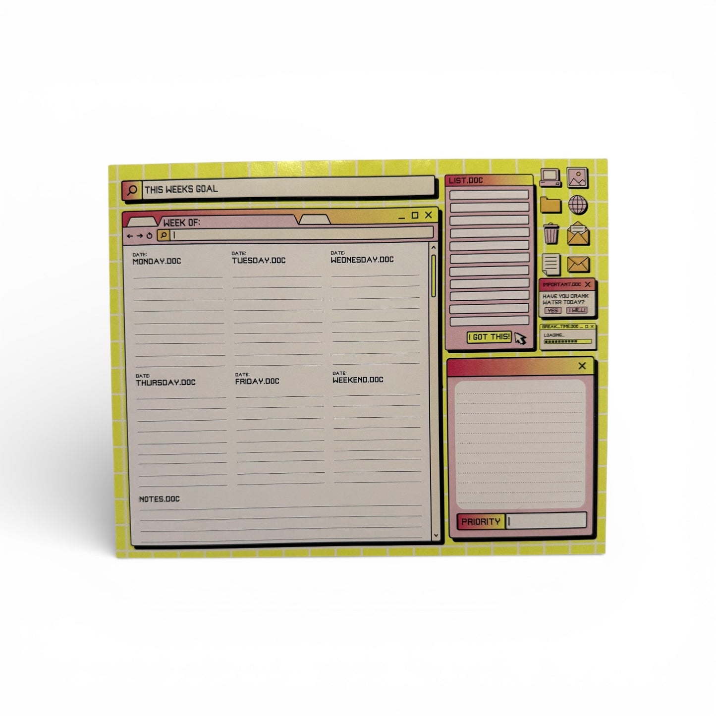 Retro computer Notepad