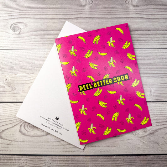 Peel Better Soon Neon Card