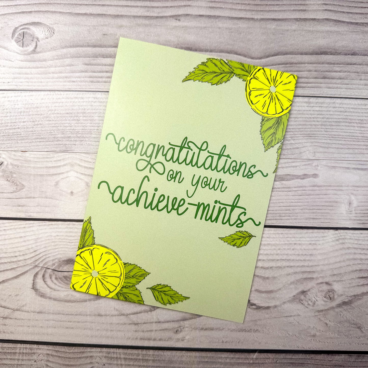 Achieve-Mints Greeting Card