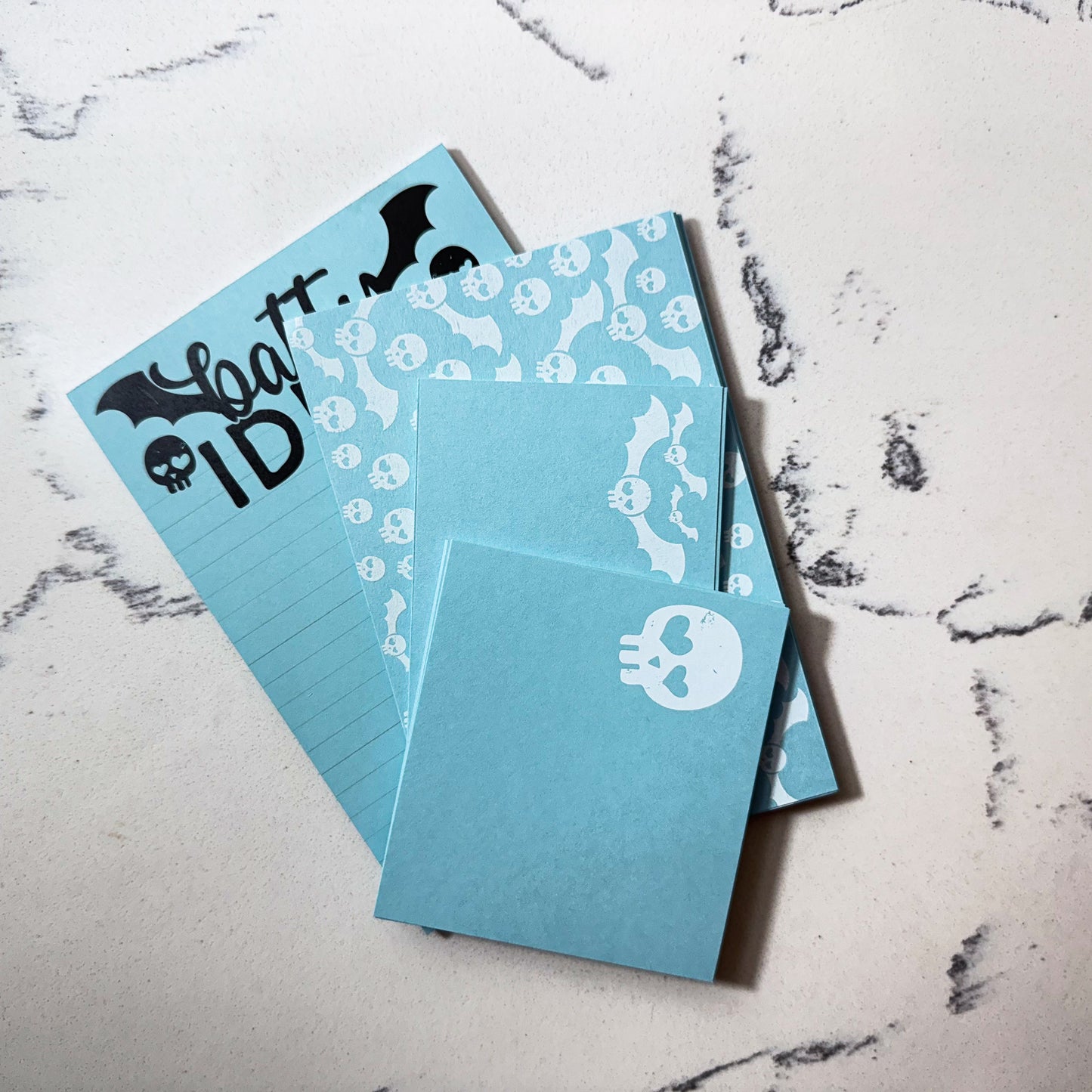 Special Edition Skull Stationery Gift Set | Cute Goth Notecards & Notepad