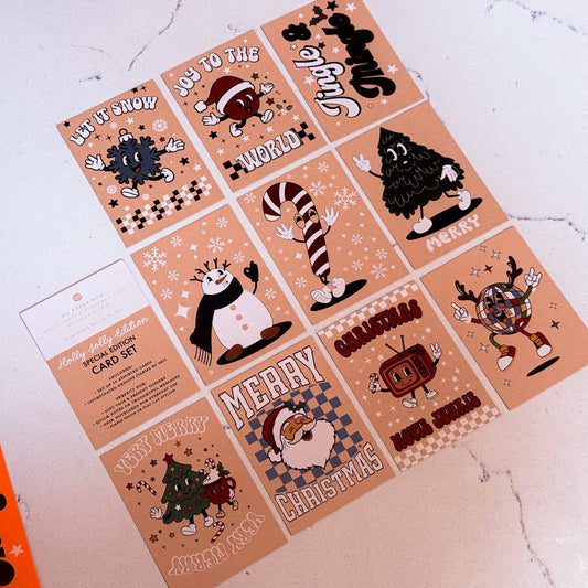 Holly Jolly Gift Tags – Retro Christmas Mini Cards