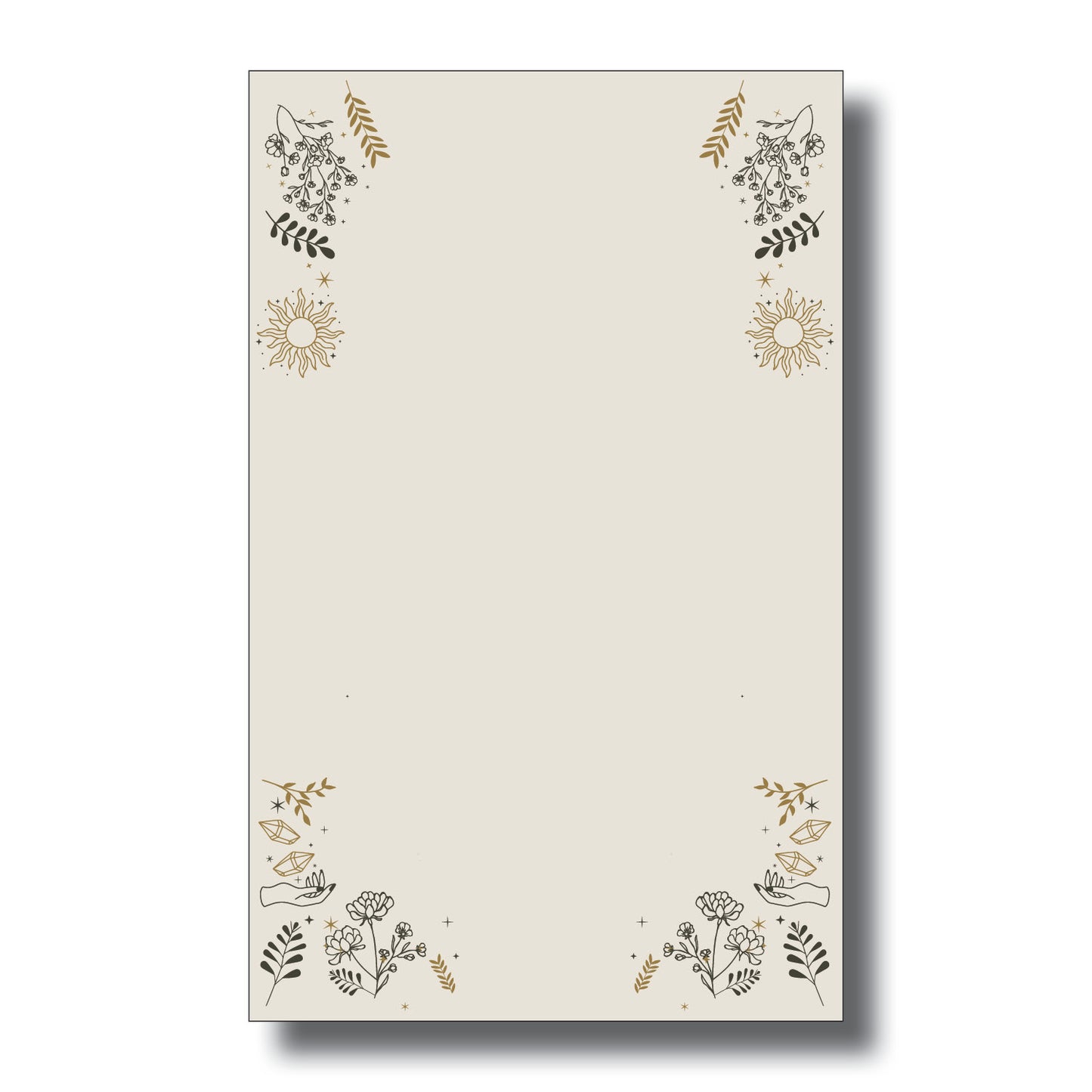 Golden Occult 8 x 5 Notepad