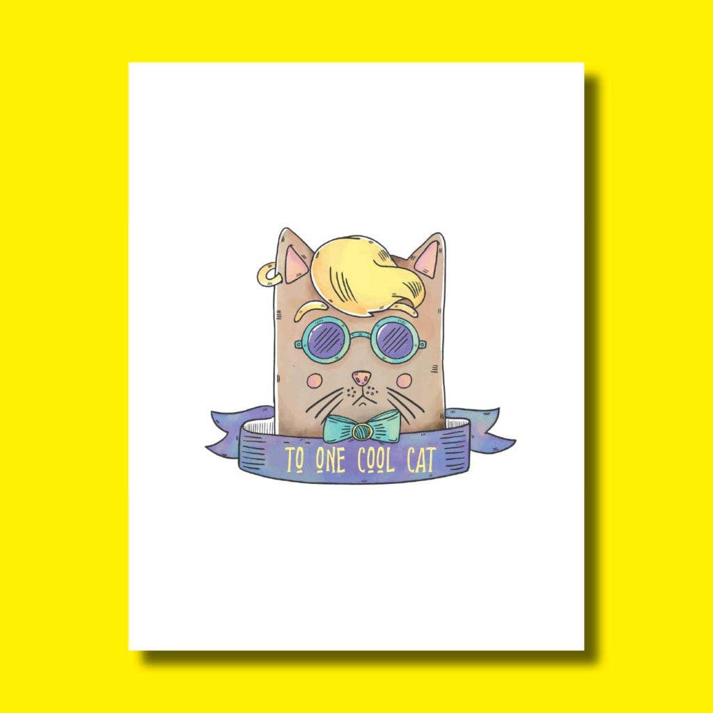 Greeting Card - "To One Cool Cat"