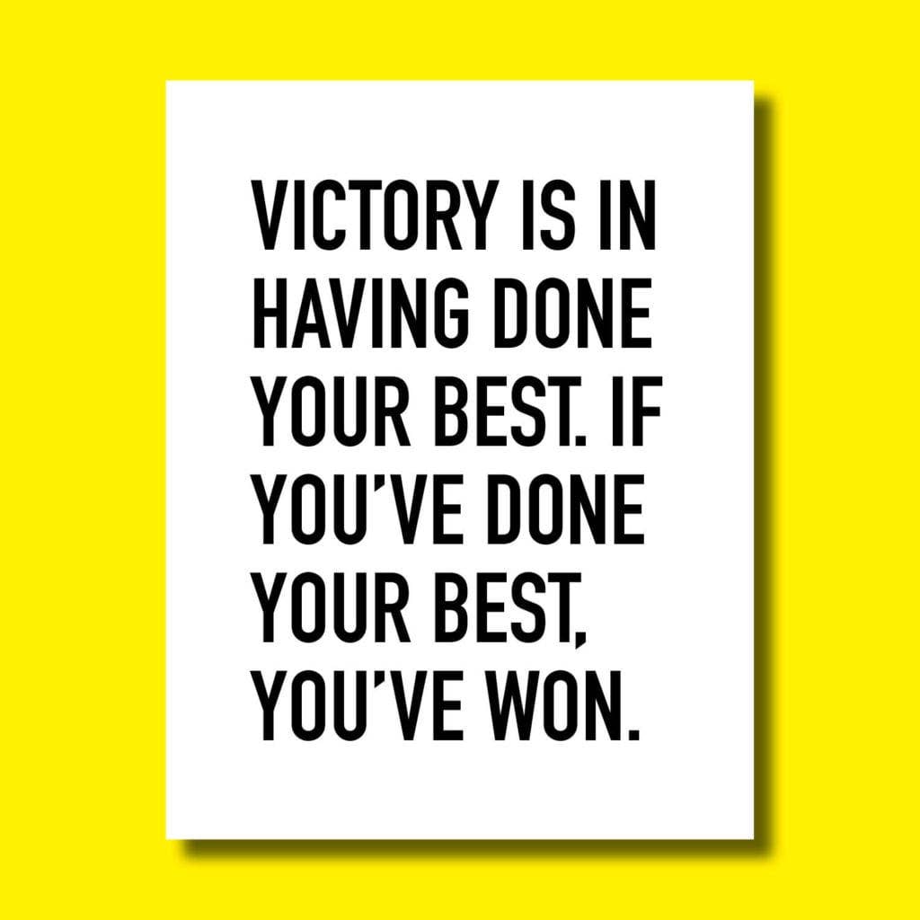 Greeting Card - "Victory"