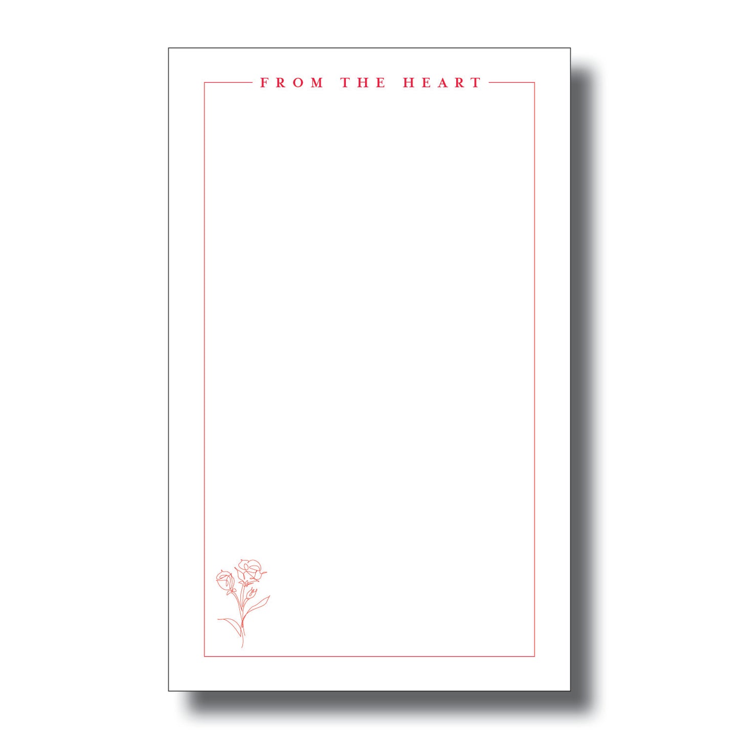 From the Heart Notepad