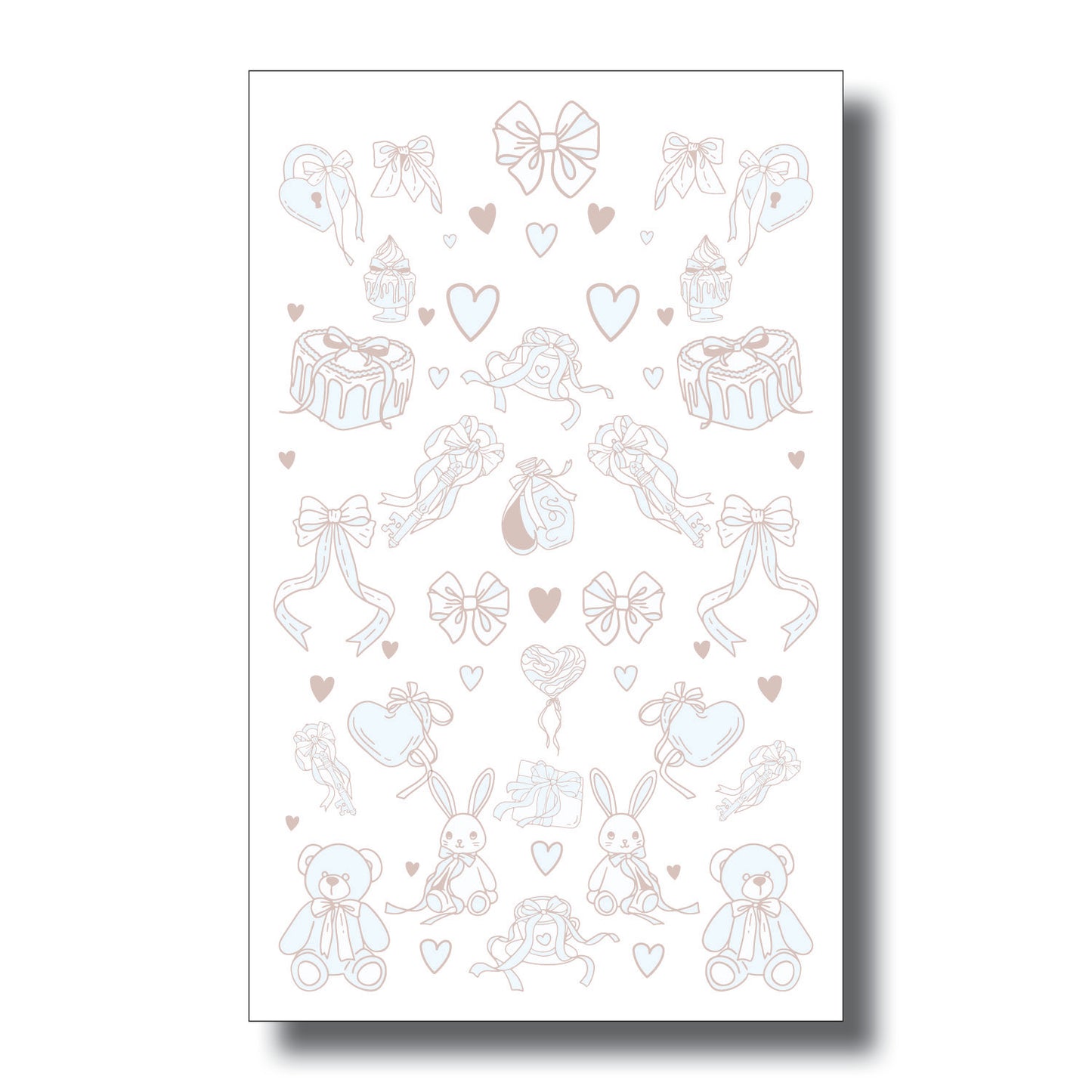 Coquette Blue Notepad 8 x 5 Inches