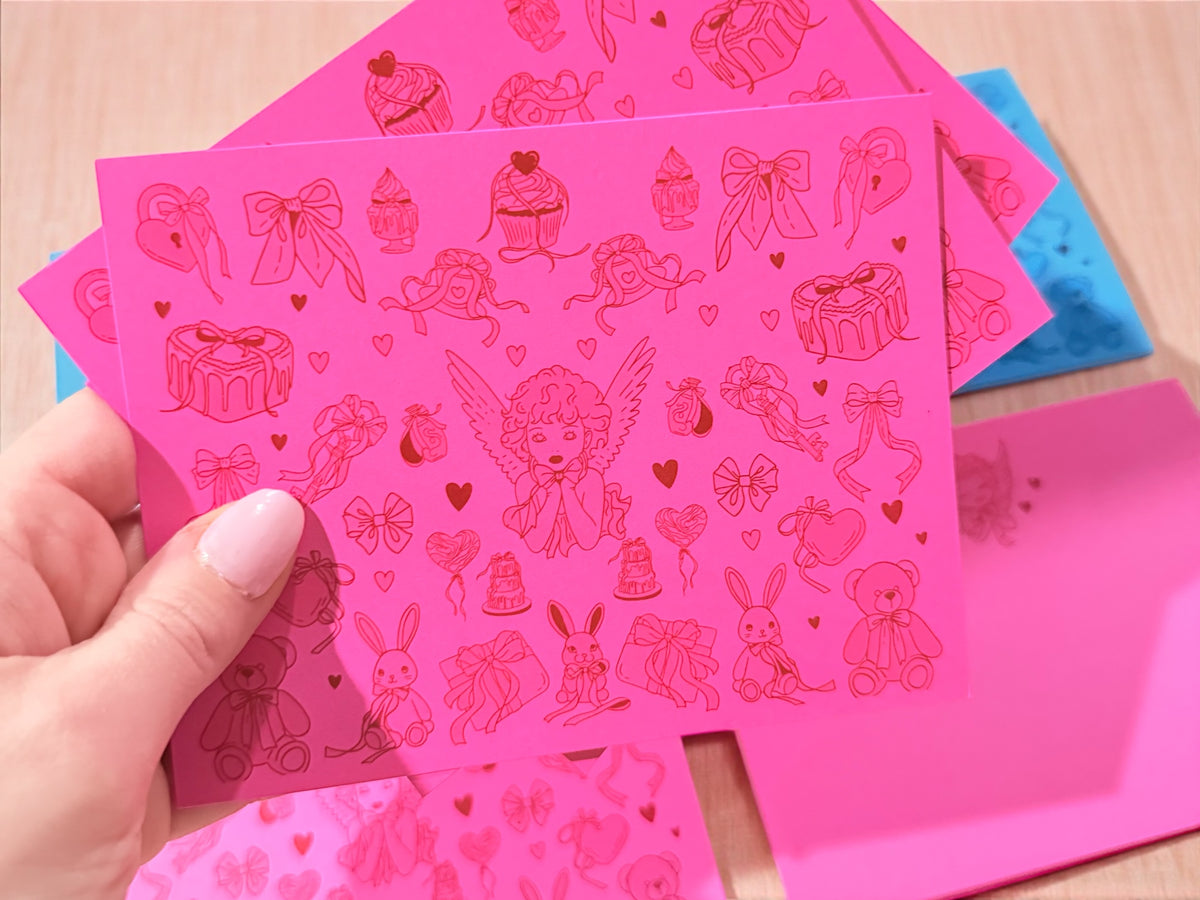 Coquette Collage Cards