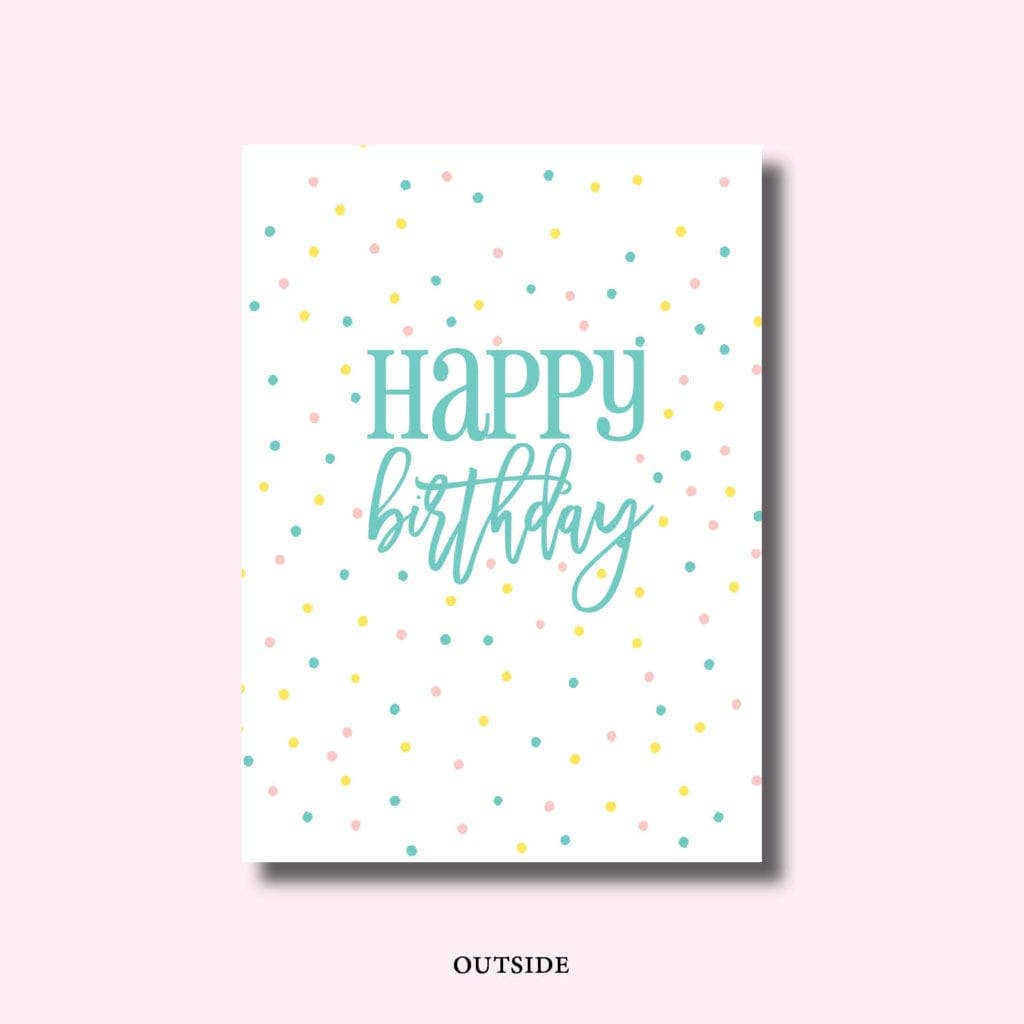 Greeting Card - Happy Birthday Blank Inside