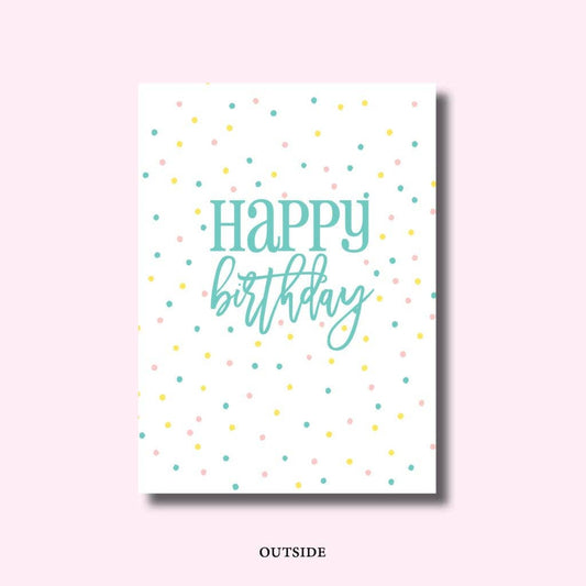 Greeting Card - Happy Birthday Blank Inside