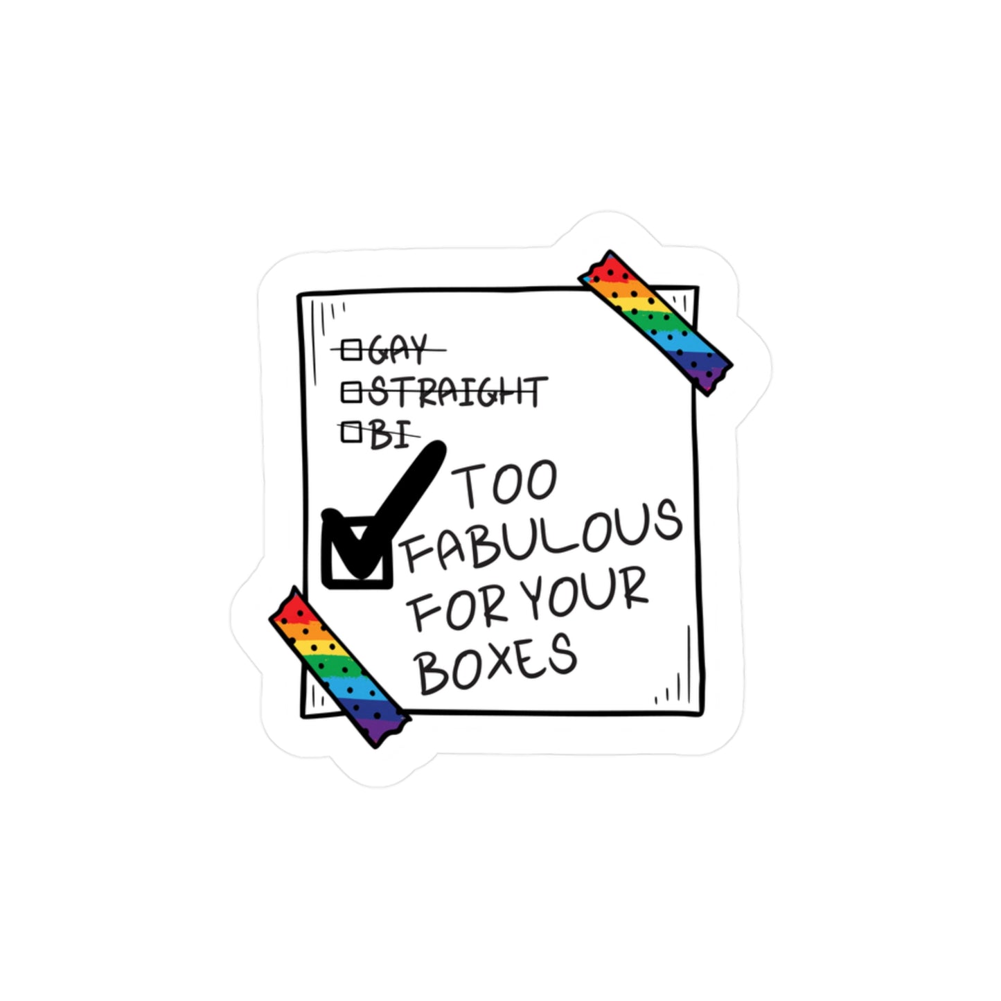 Fabulous Pride Vinyl Decal