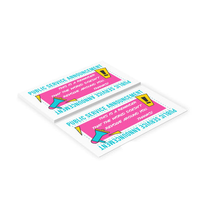 PSA funny Handout cards