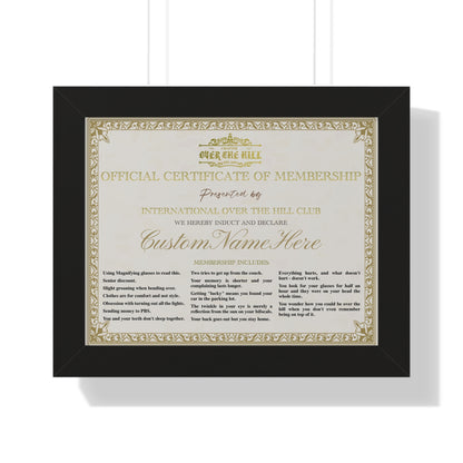 Humorous Membership Certificate Poster