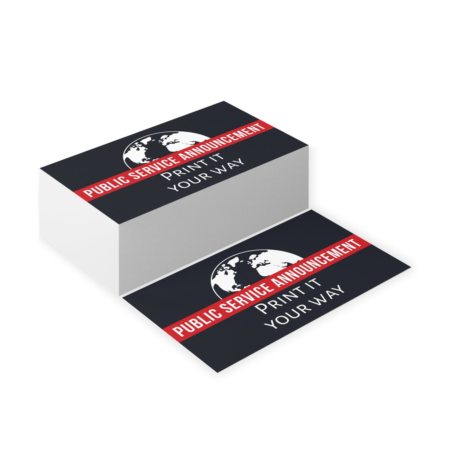 Customizable PSA Handout Cards