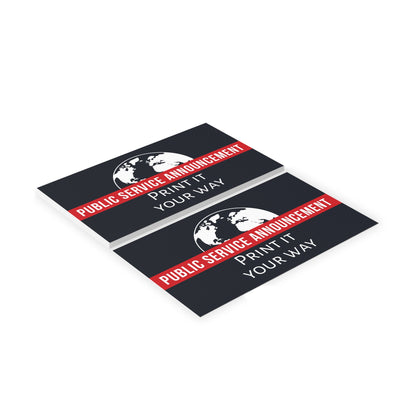 Customizable PSA Handout Cards