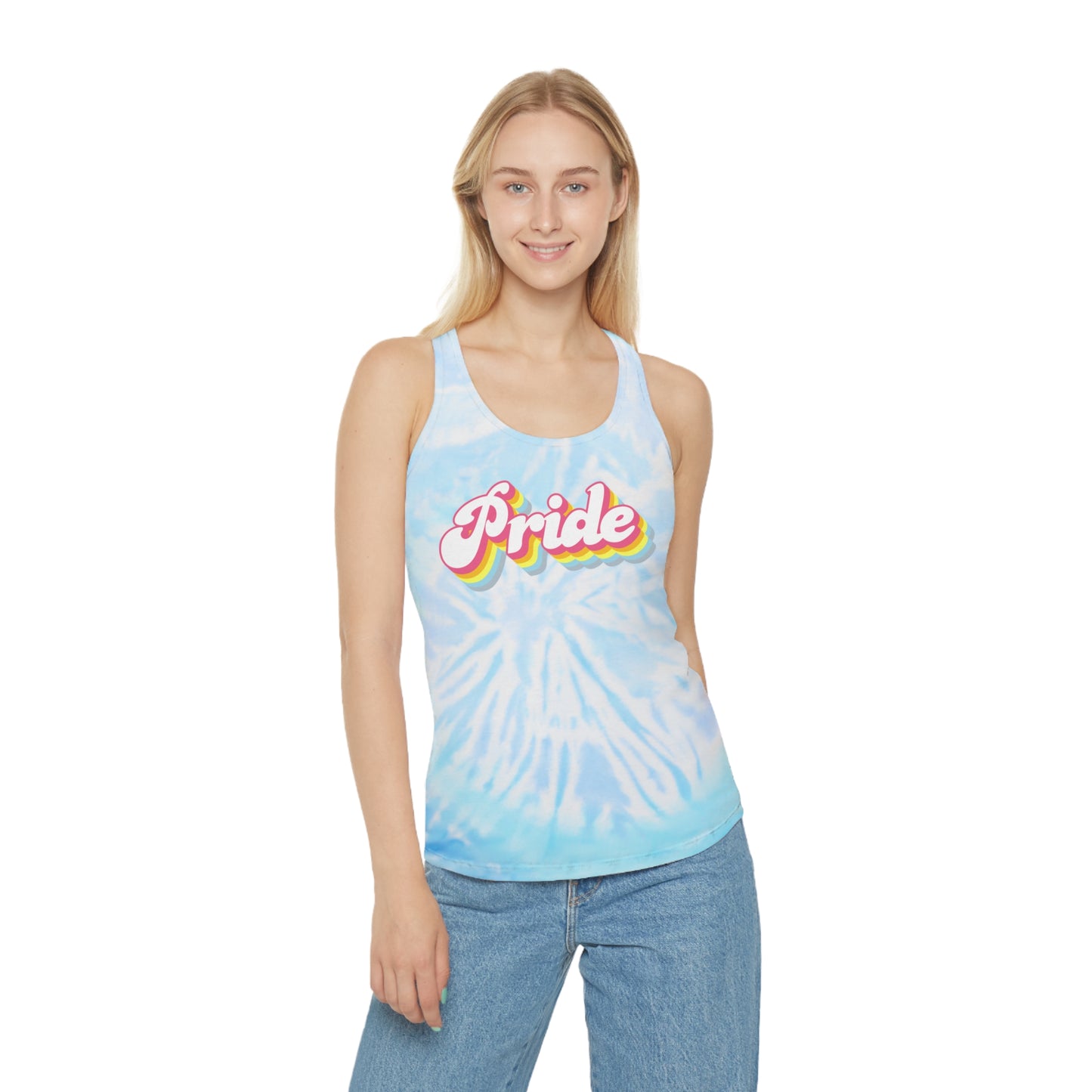Pride Tie Dye Racerback Tank Top